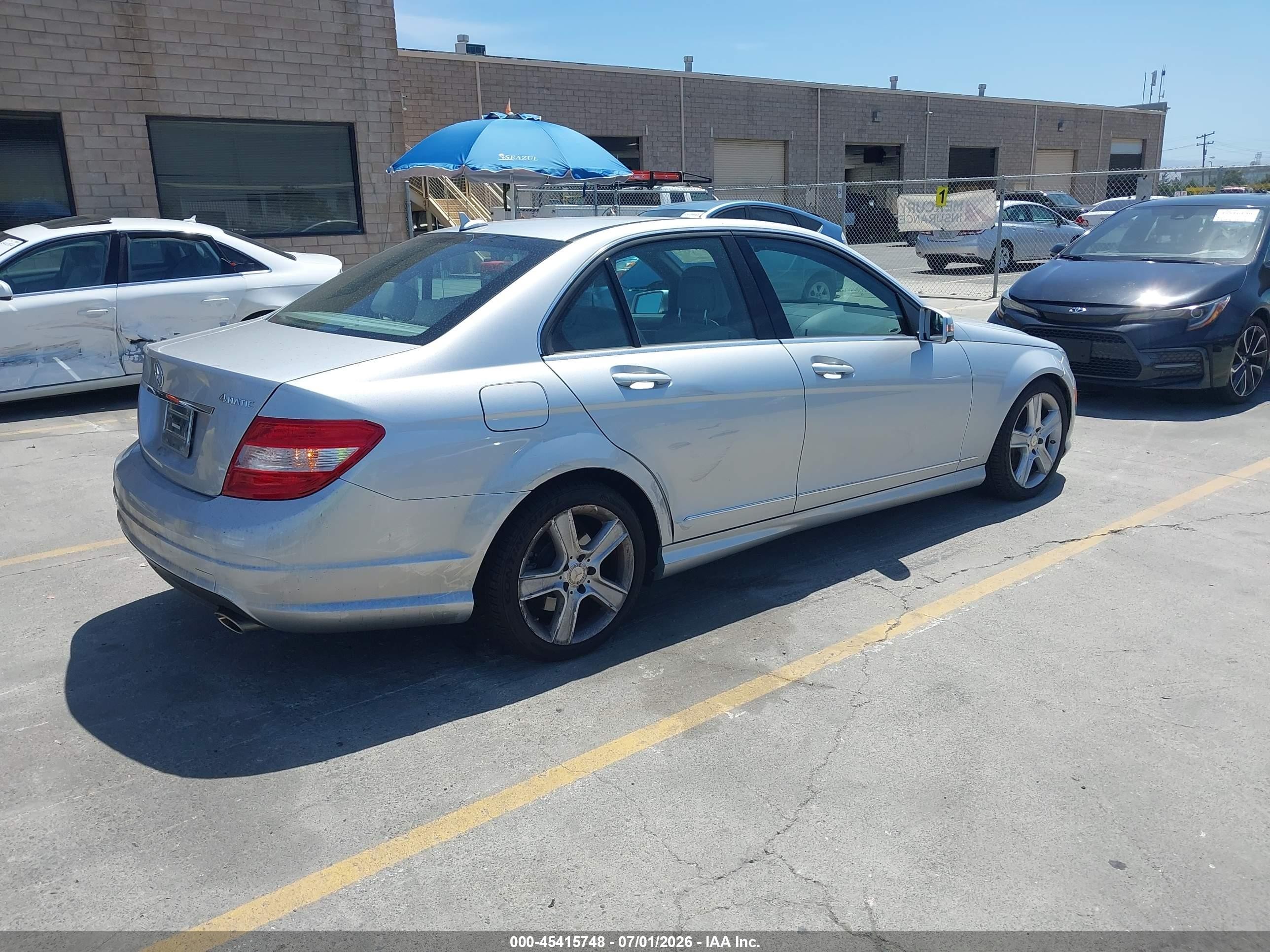 2011 Mercedes-benz C 300 Luxury 4matic/sport 4matic Gray vin: WDDGF8BBXBA506741