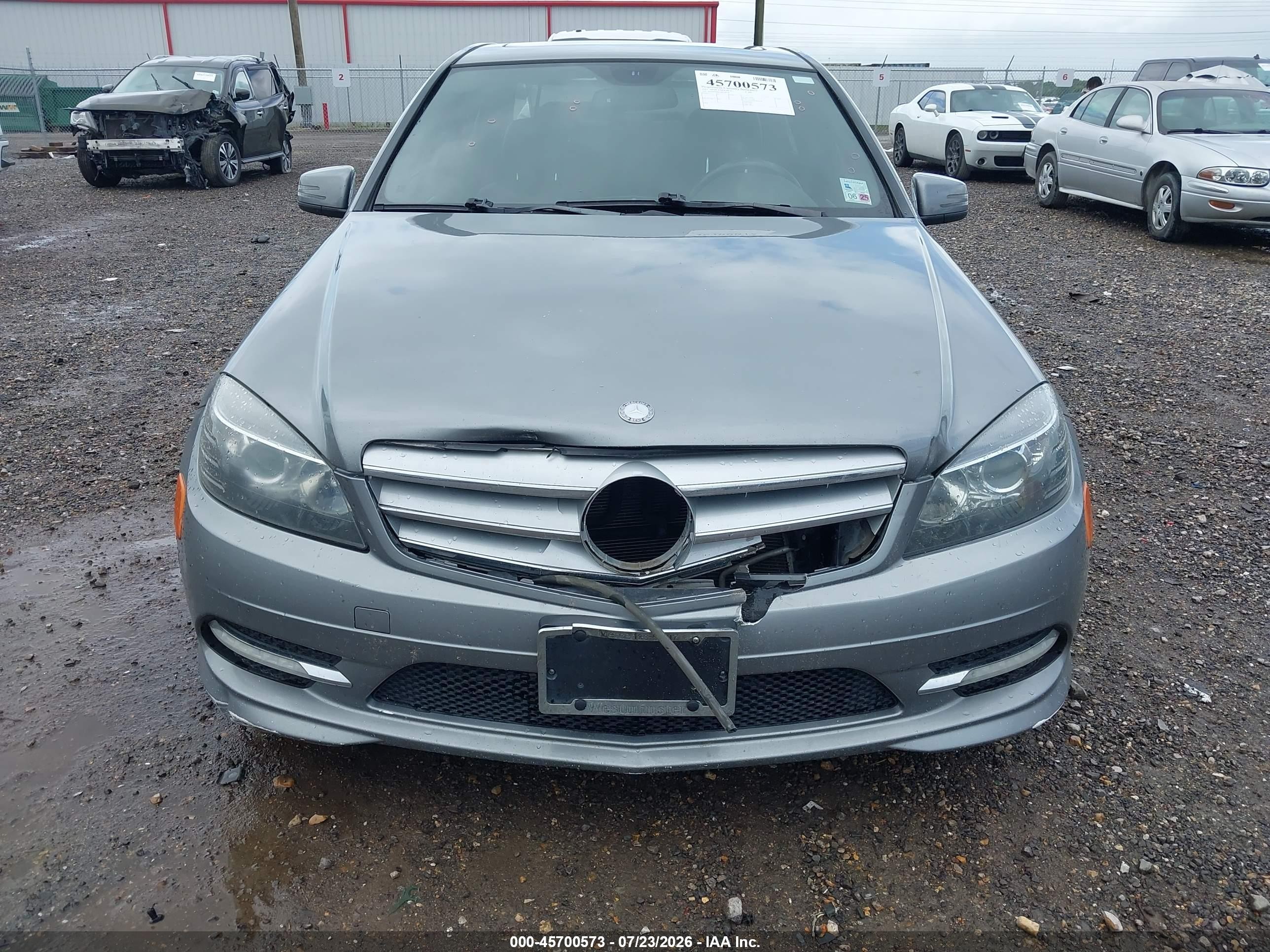 2011 Mercedes-benz C 300 Sport 4matic Серый vin: WDDGF8BBXBR168548