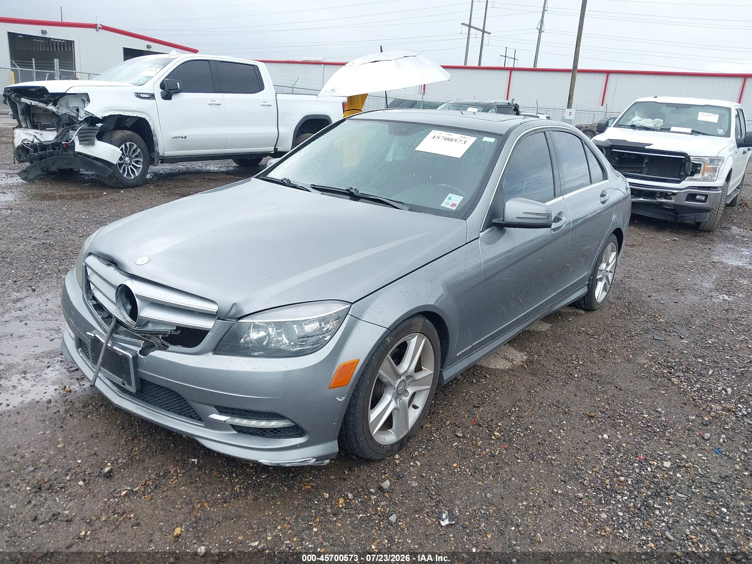2011 Mercedes-benz C 300 Sport 4matic Серый vin: WDDGF8BBXBR168548