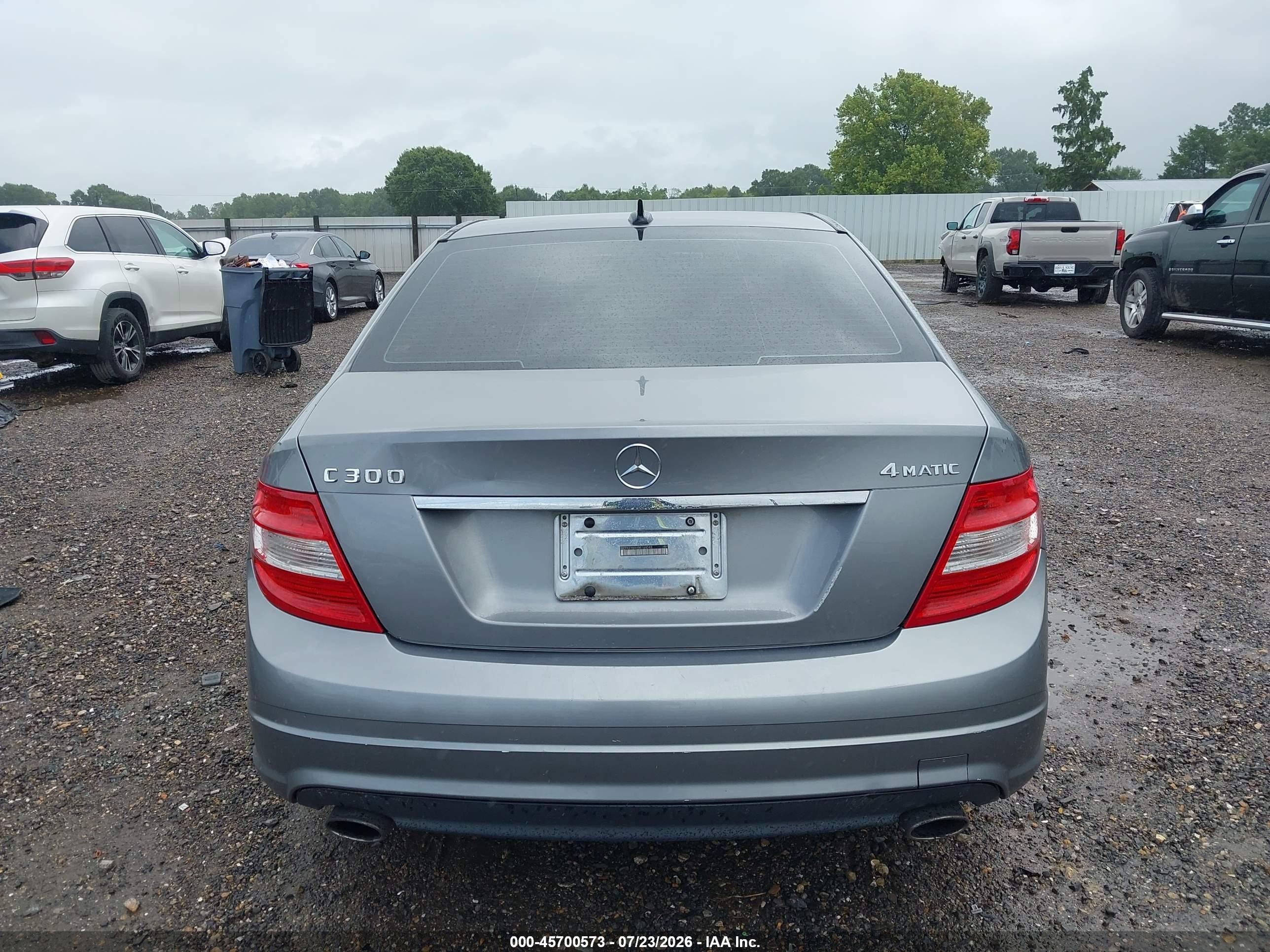 2011 Mercedes-benz C 300 Sport 4matic Серый vin: WDDGF8BBXBR168548