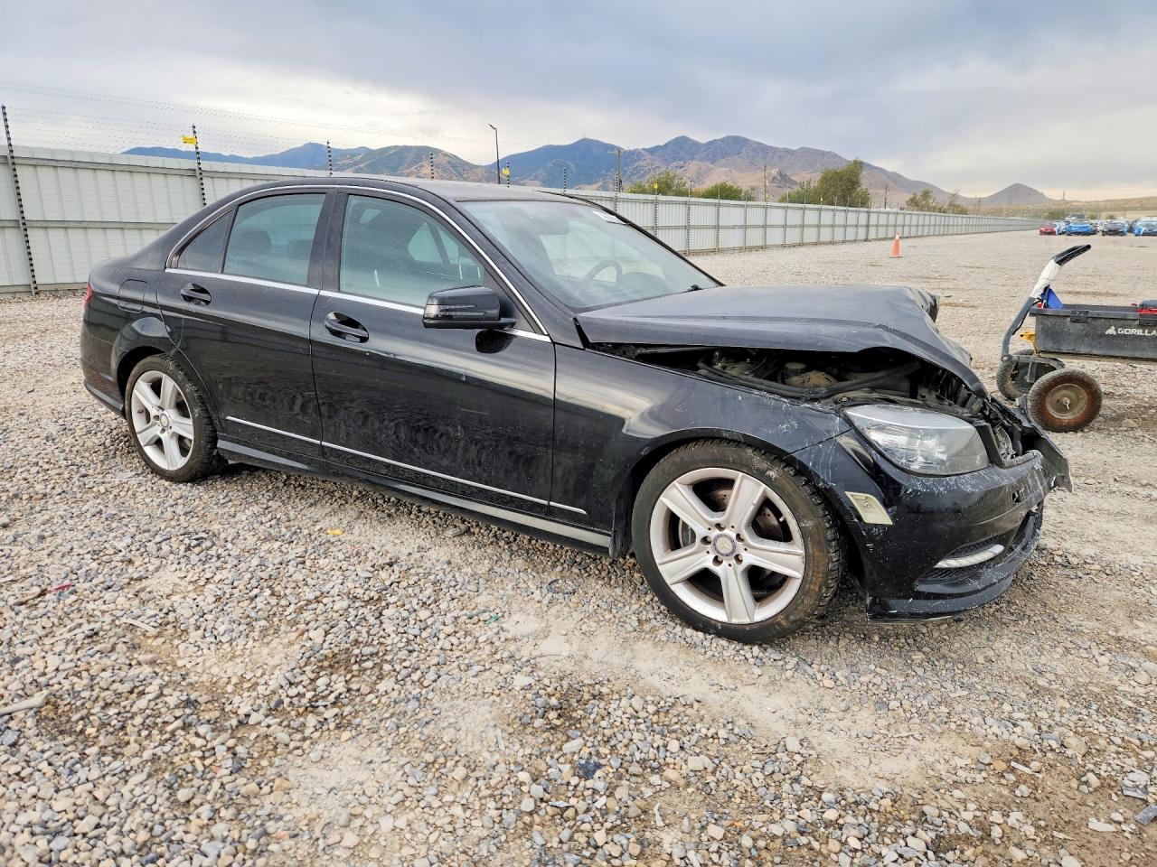 2011 Mercedes-benz C 300 4matic Black vin: WDDGF8BBXBR174091