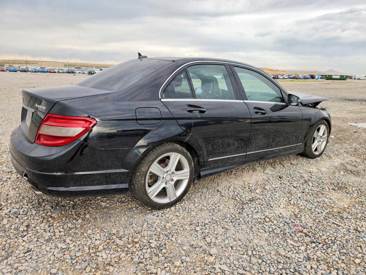 2011 Mercedes-benz C 300 4matic Black vin: WDDGF8BBXBR174091