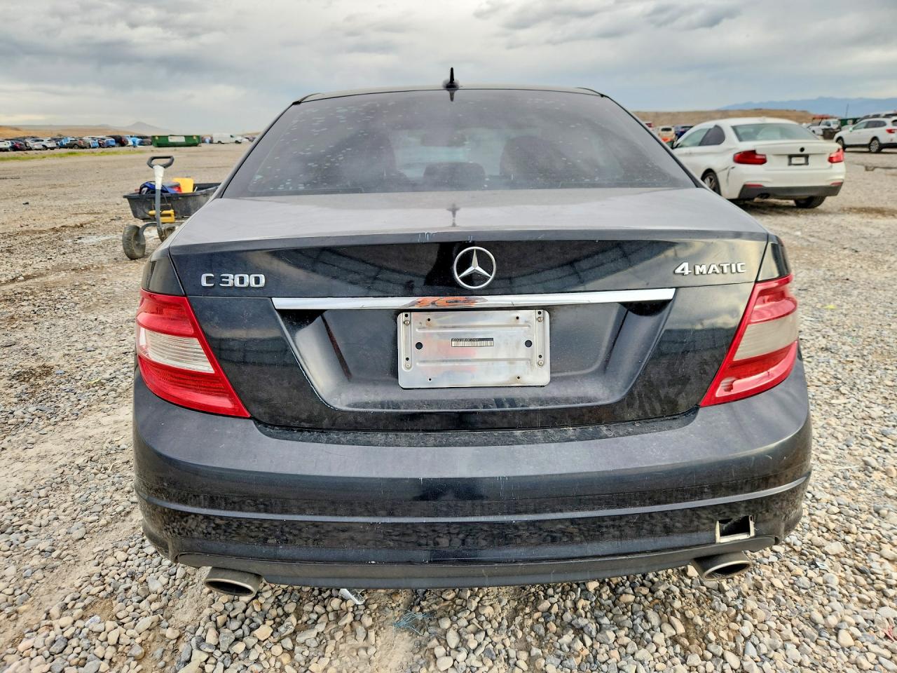 2011 Mercedes-benz C 300 4matic Black vin: WDDGF8BBXBR174091