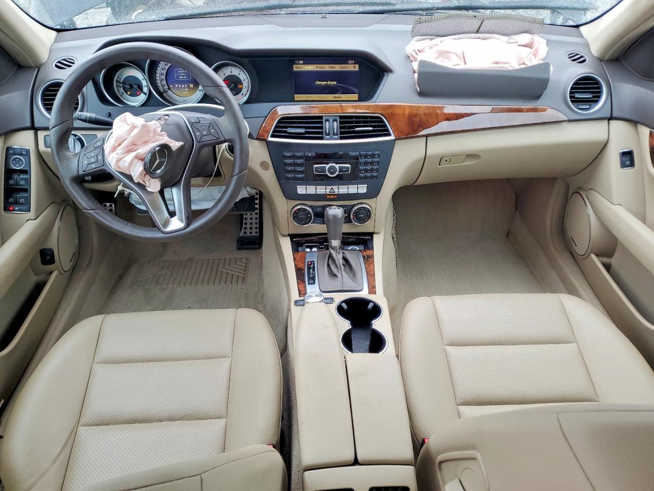 2012 Mercedes-benz C 300 4matic Black vin: WDDGF8BBXCA692055
