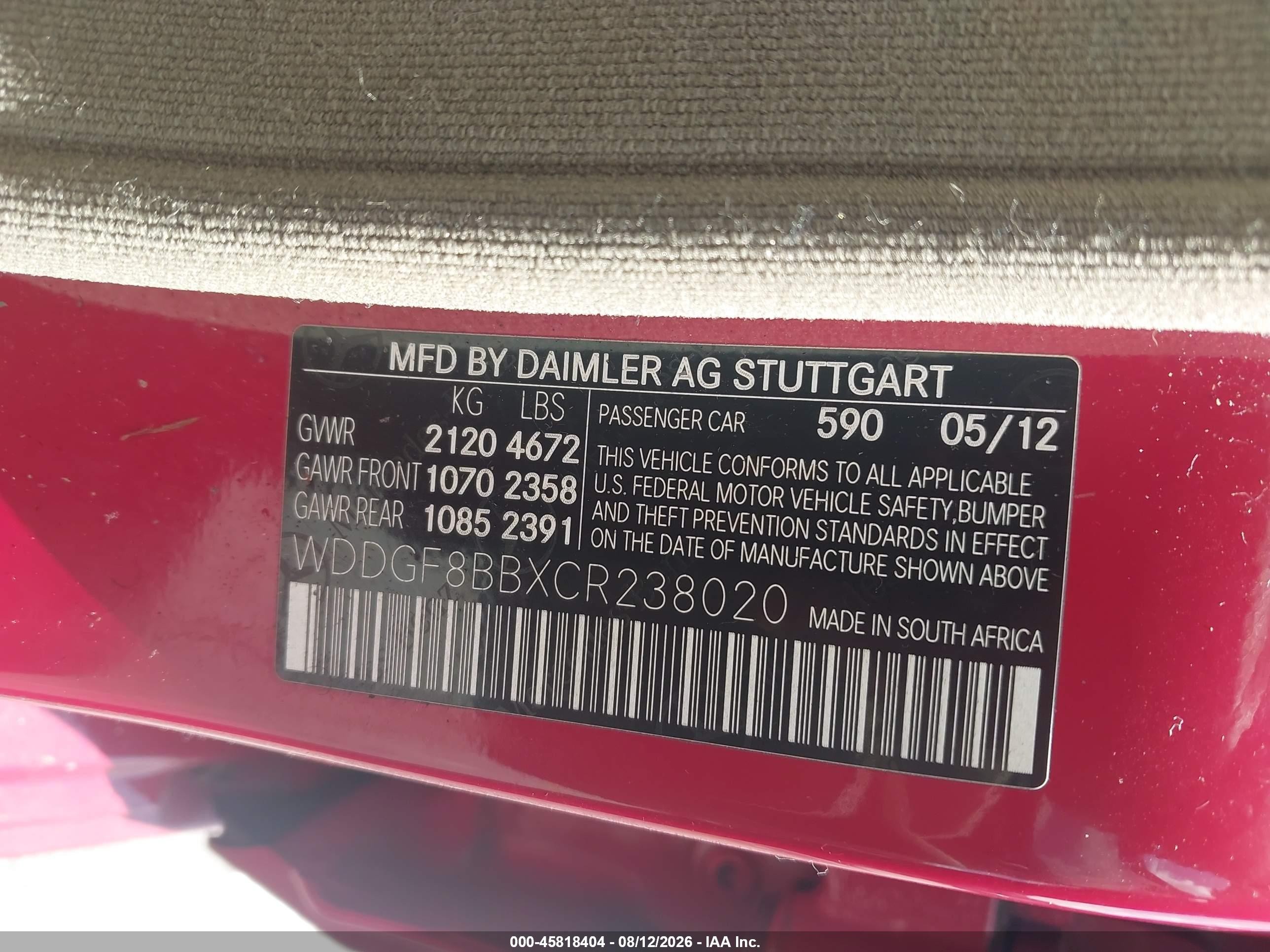 2012 Mercedes-benz C 300 Sport 4matic Red vin: WDDGF8BBXCR238020