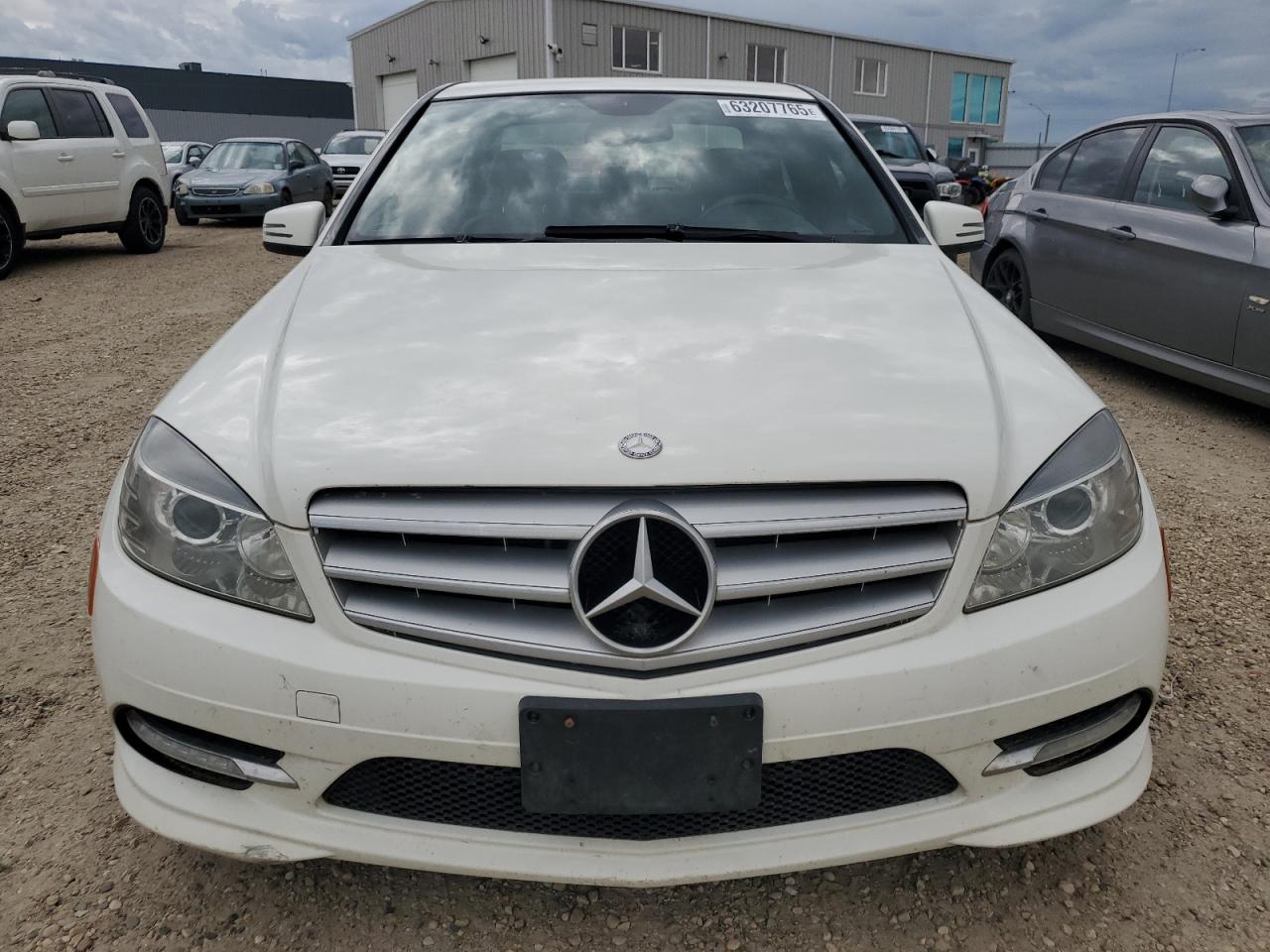 2011 Mercedes-benz C 250 4matic White vin: WDDGF8FB0BA489586