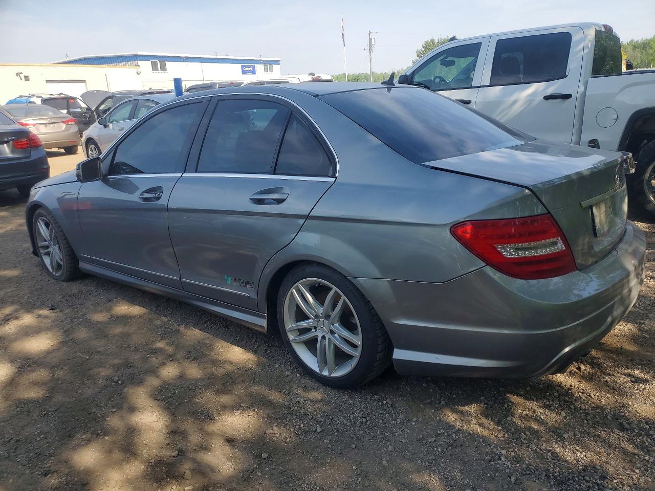 2012 Mercedes-benz C 250 4matic Серый vin: WDDGF8FB0CA709066