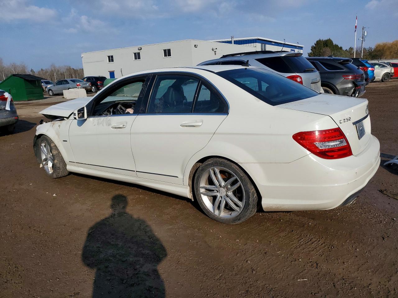 2012 Mercedes-benz C 250 4matic White vin: WDDGF8FB0CF916799
