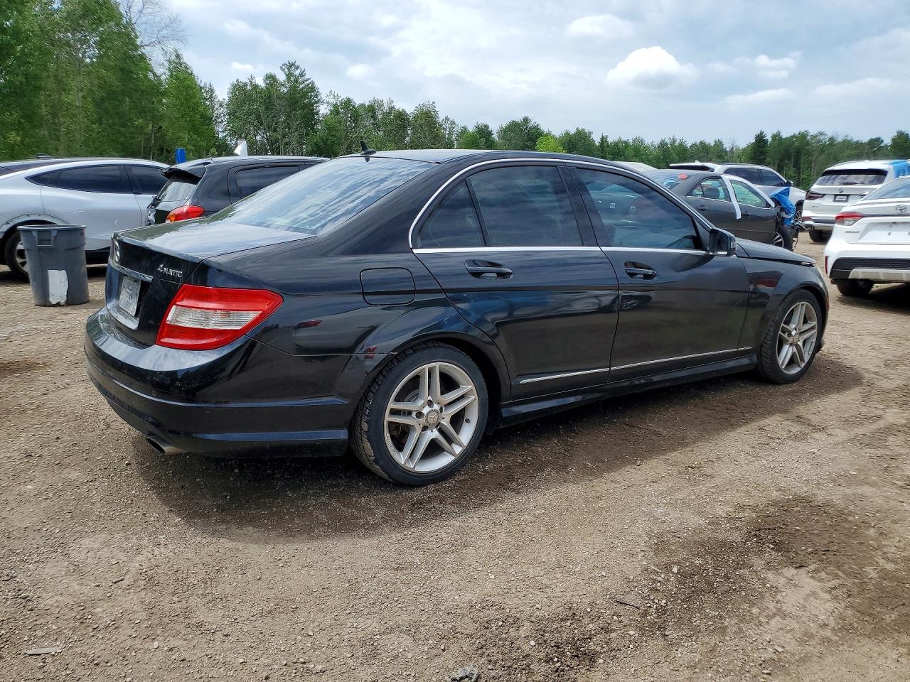 2011 Mercedes-benz C 250 4matic Black vin: WDDGF8FB3BA529255