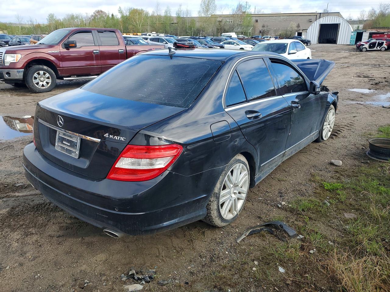2011 Mercedes-benz C 250 4matic Черный vin: WDDGF8FB4BA516014