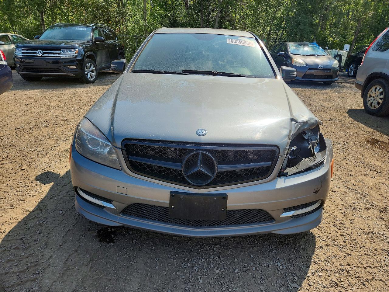 2011 Mercedes-benz C 250 4matic Silver vin: WDDGF8FB4BF548075