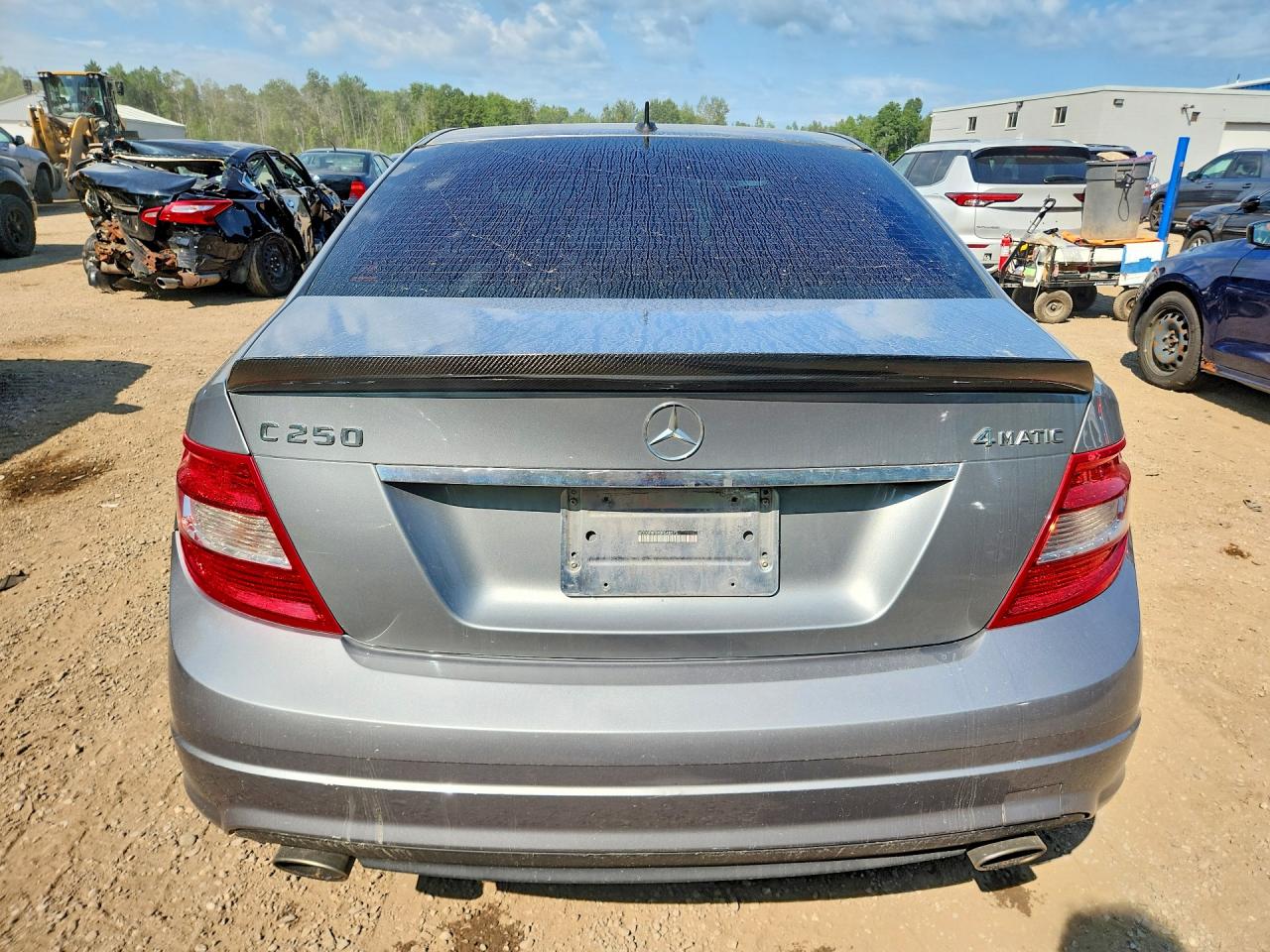 2011 Mercedes-benz C 250 4matic Silver vin: WDDGF8FB4BF548075