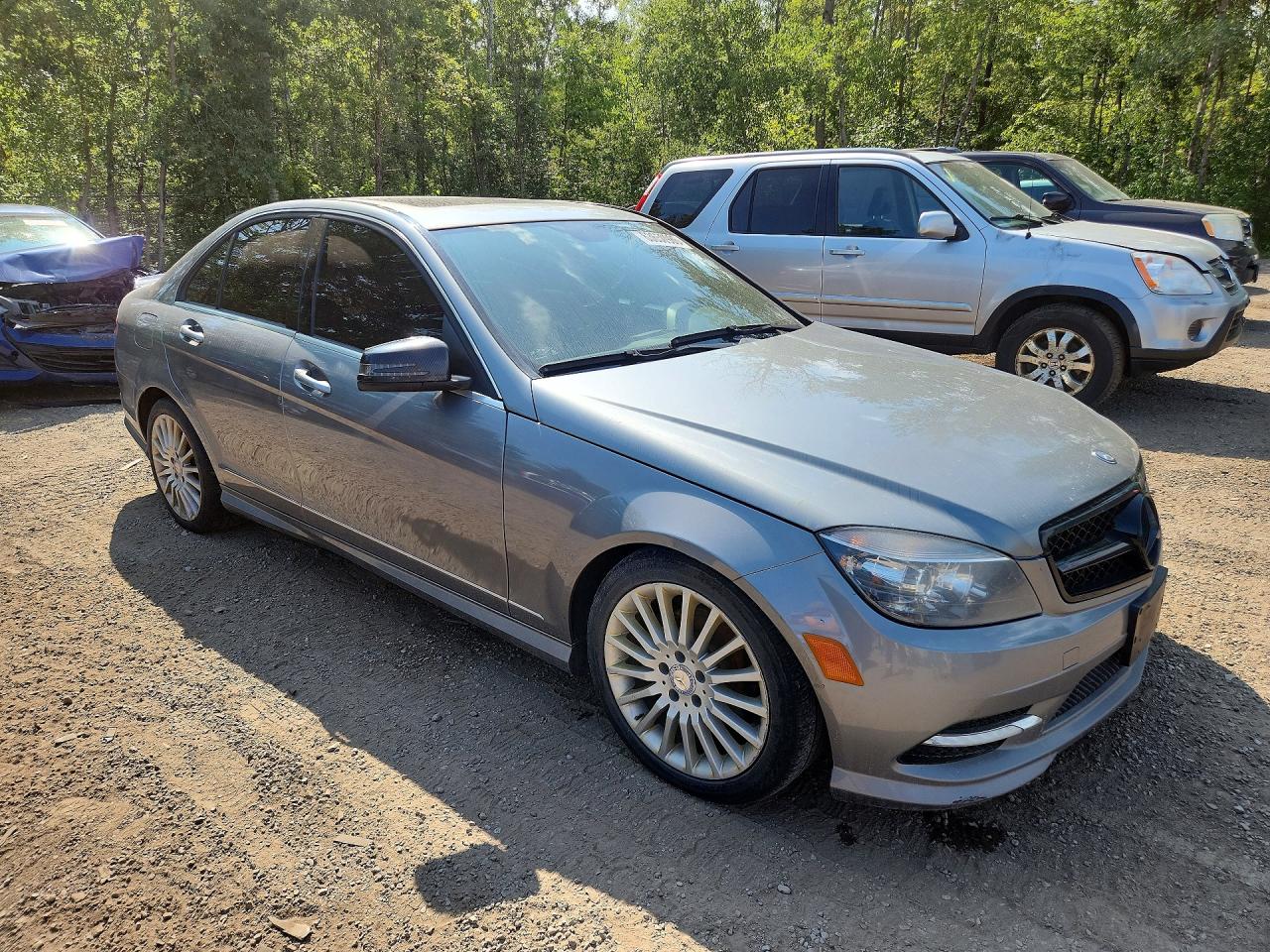 2011 Mercedes-benz C 250 4matic Silver vin: WDDGF8FB4BF548075