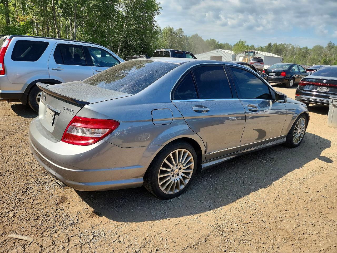 2011 Mercedes-benz C 250 4matic Silver vin: WDDGF8FB4BF548075
