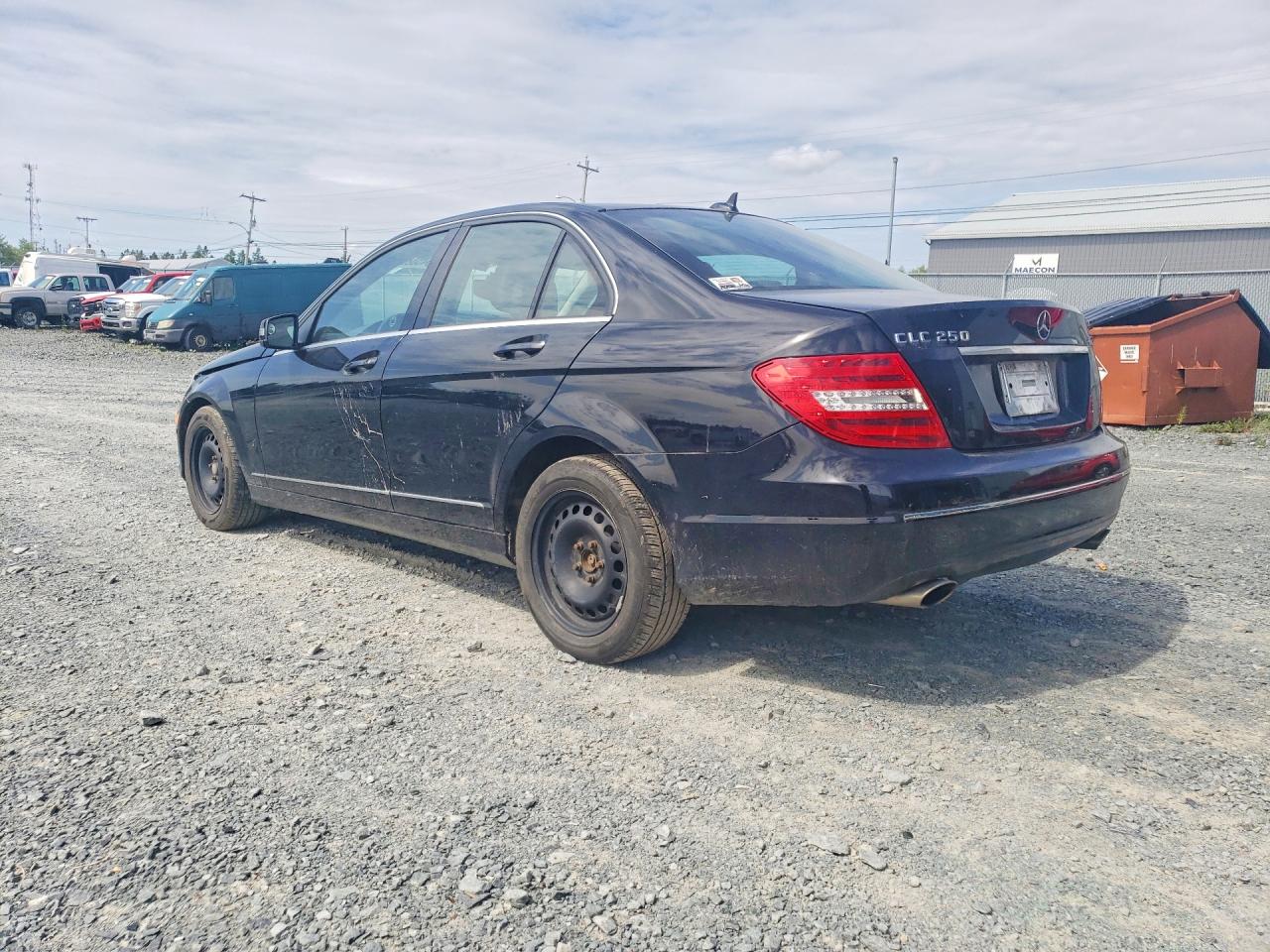 2012 Mercedes-benz Clc 2 Black vin: WDDGF8FB5CA708253