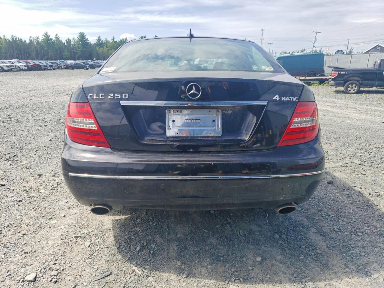 2012 Mercedes-benz Clc 2 Black vin: WDDGF8FB5CA708253