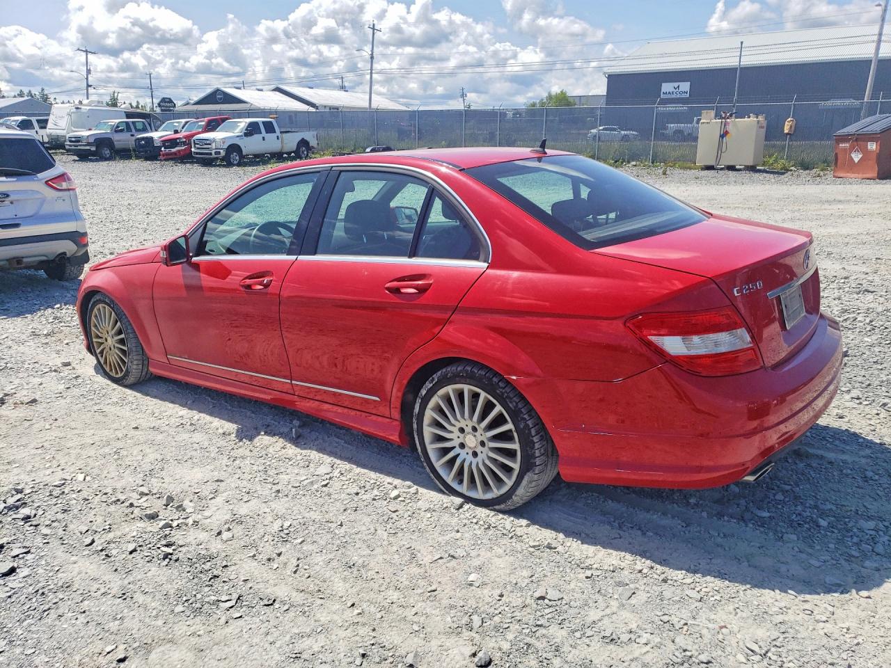 2010 Mercedes-benz C 250 4matic Red vin: WDDGF8FB8AF463822