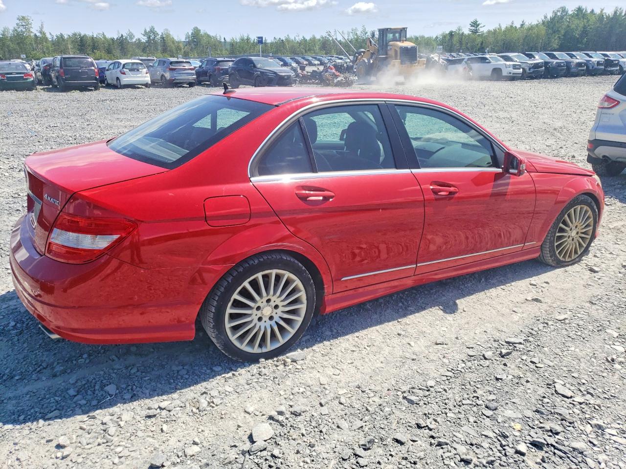 2010 Mercedes-benz C 250 4matic Red vin: WDDGF8FB8AF463822