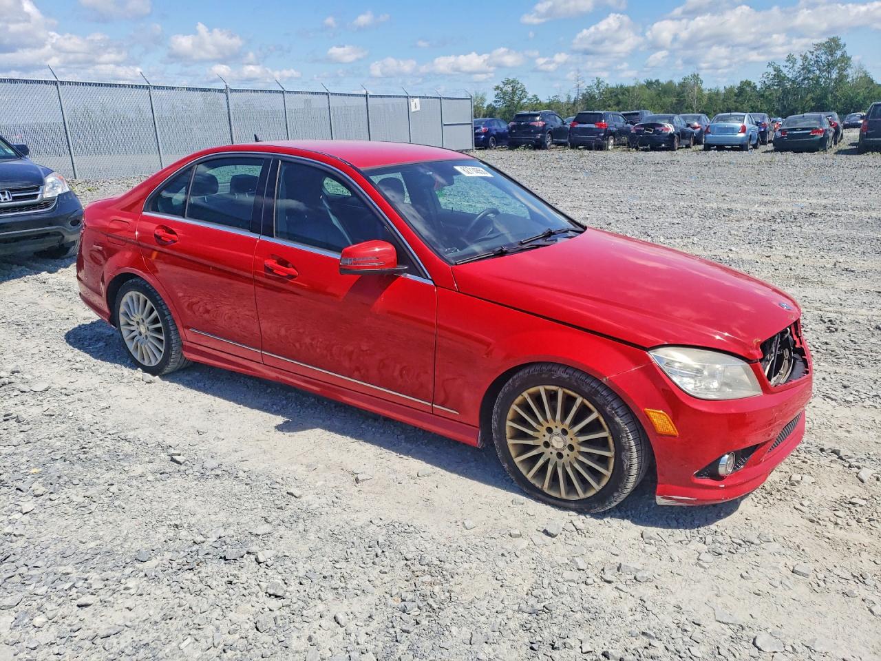 2010 Mercedes-benz C 250 4matic Red vin: WDDGF8FB8AF463822