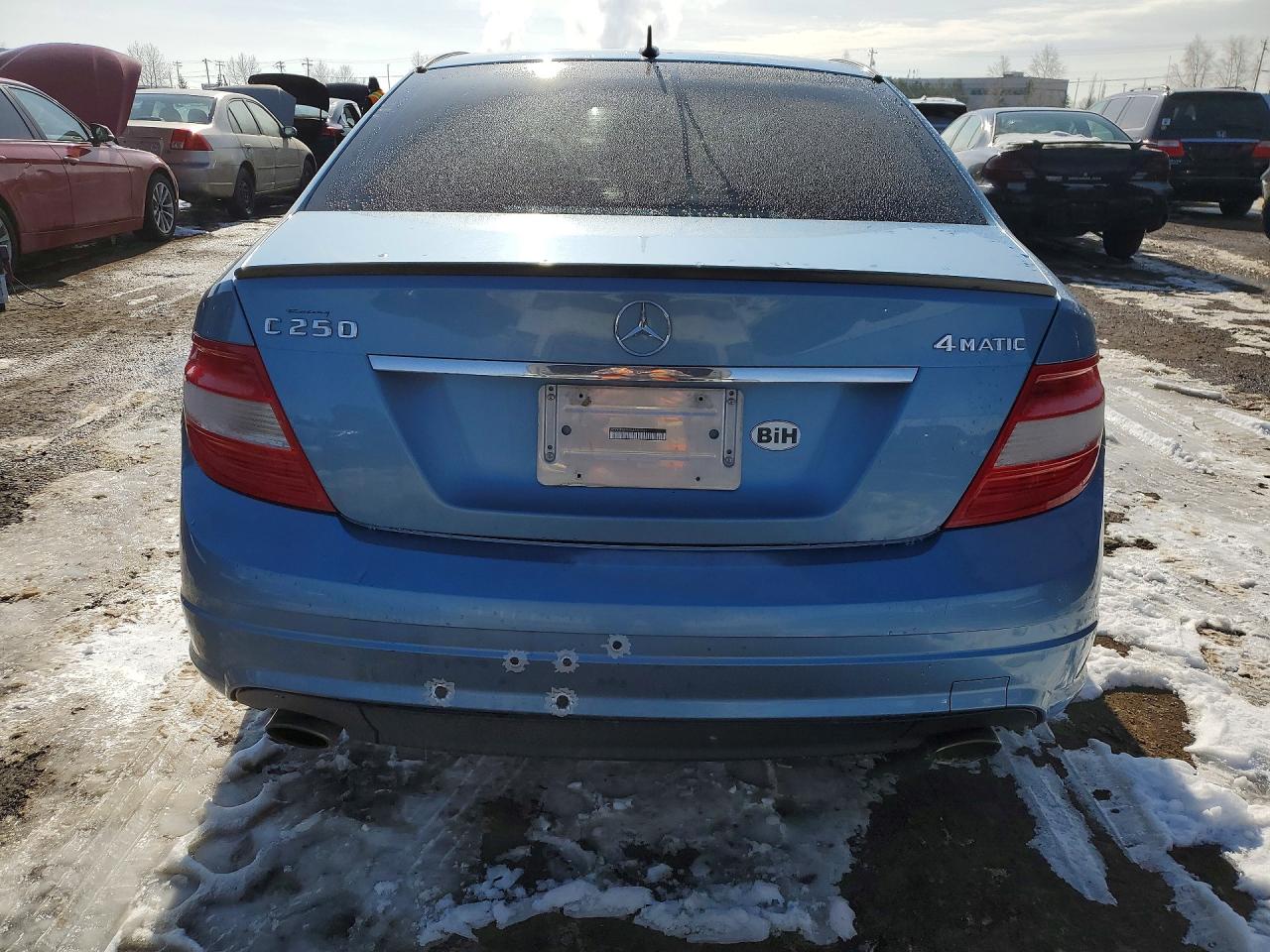 2011 Mercedes-benz C 250 4matic Blue vin: WDDGF8FB8BA502021