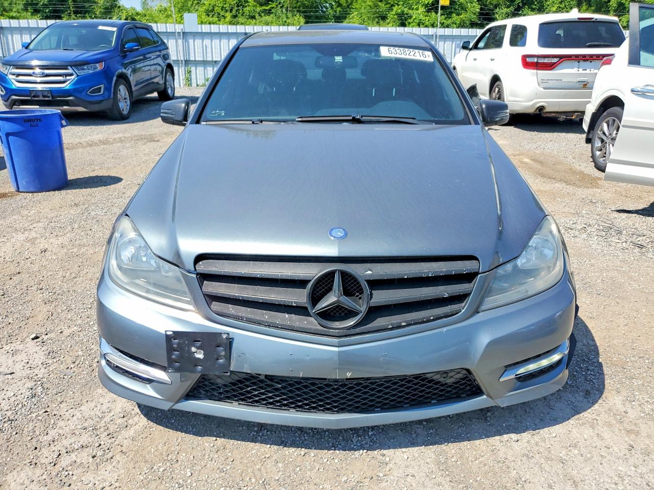 2012 Mercedes-benz C 250 4matic Gray vin: WDDGF8FB9CA648283