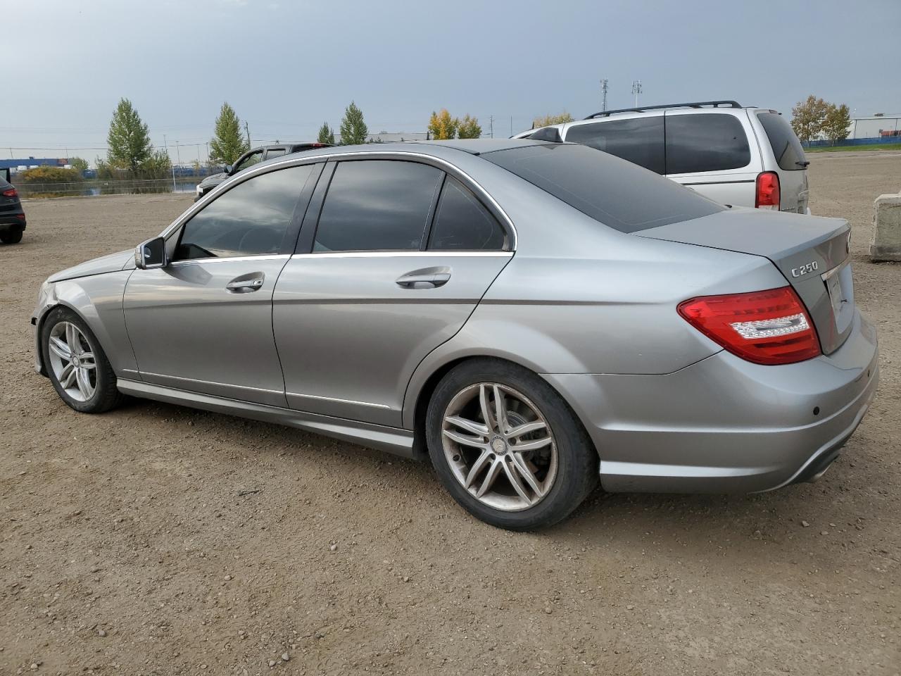 2012 Mercedes-benz C 250 4matic Gray vin: WDDGF8FB9CA700852