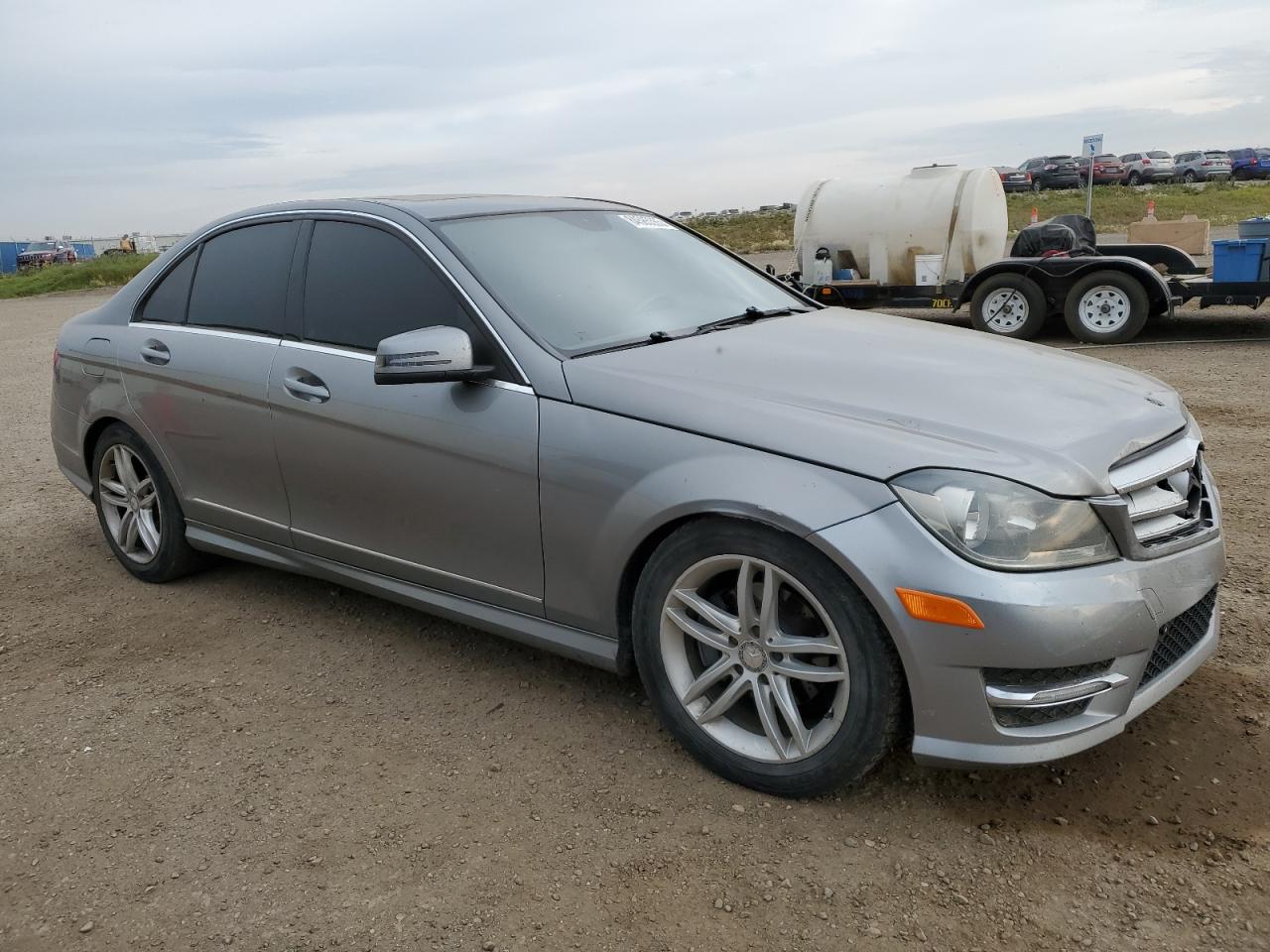 2012 Mercedes-benz C 250 4matic Gray vin: WDDGF8FB9CA700852