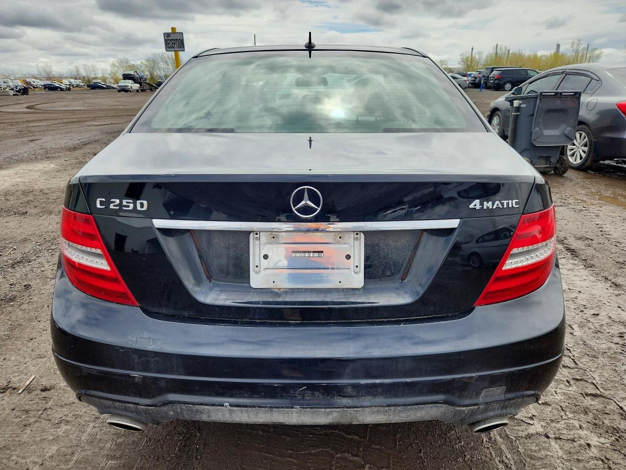 2012 Mercedes-benz C 250 4matic Black vin: WDDGF8FBXCA741295