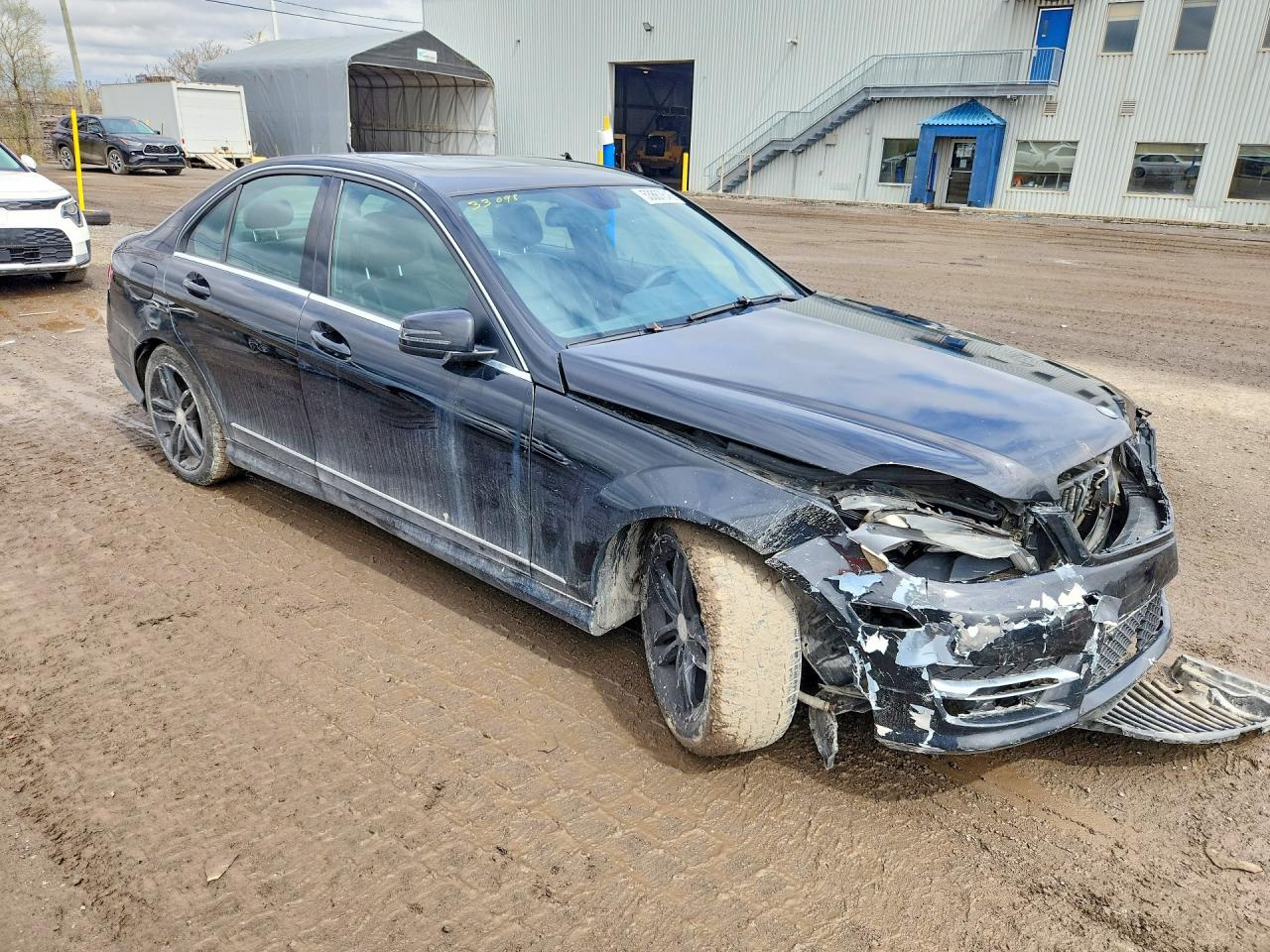 2012 Mercedes-benz C 250 4matic Black vin: WDDGF8FBXCA741295