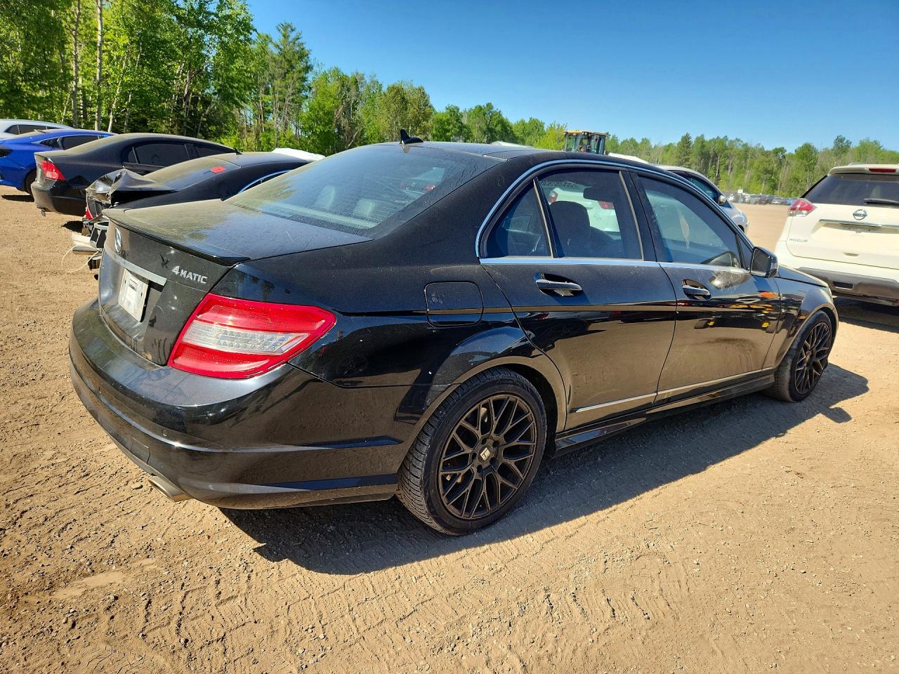2010 Mercedes-benz C 350 4matic Черный vin: WDDGF8HB3AF507741