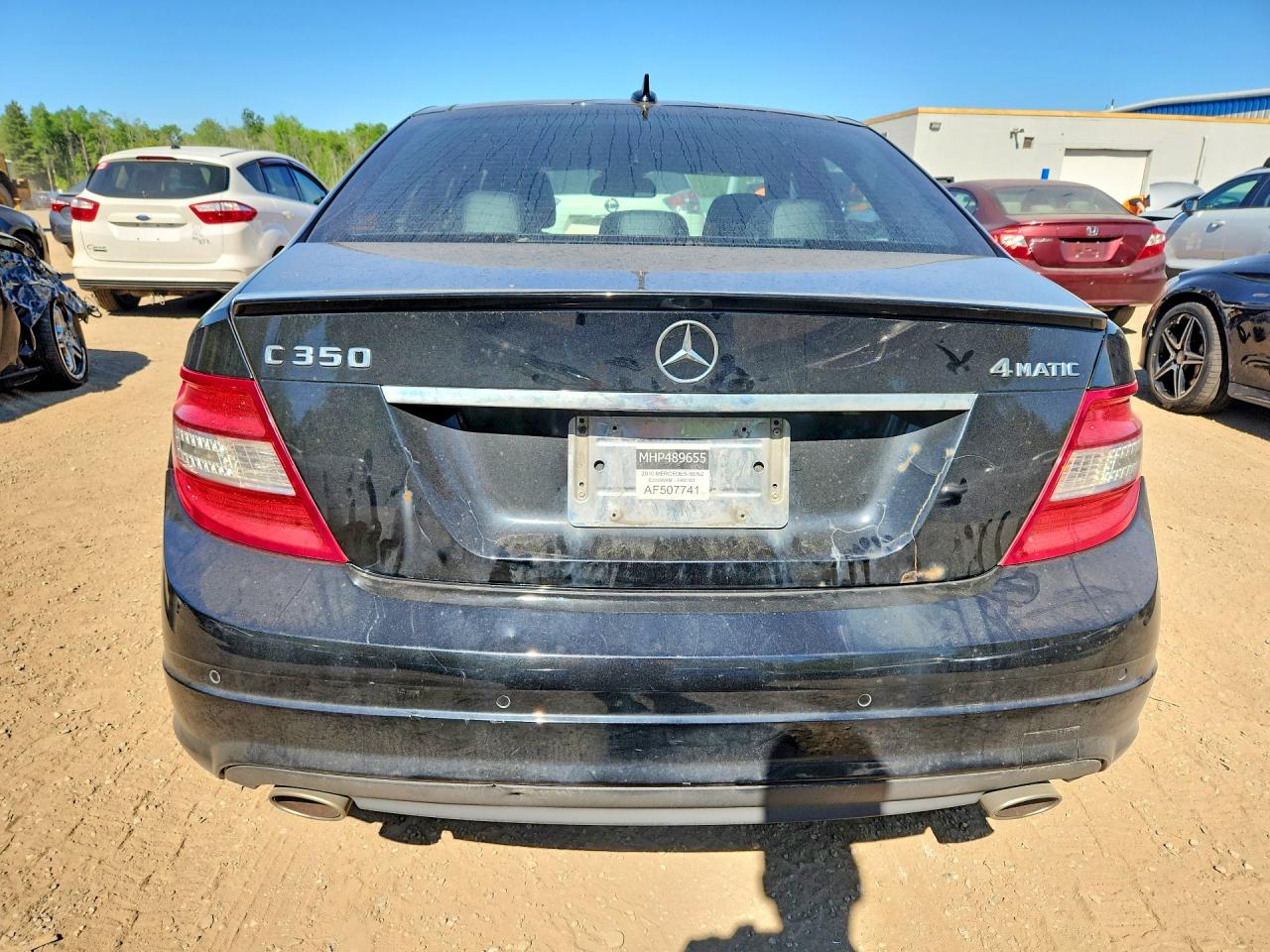 2010 Mercedes-benz C 350 4matic Черный vin: WDDGF8HB3AF507741