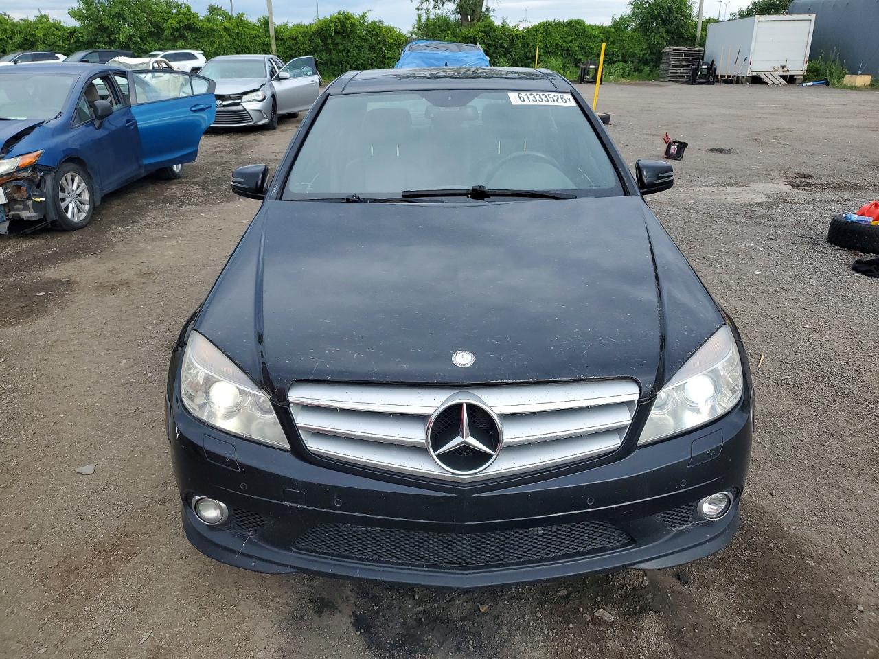 2010 Mercedes-benz C 350 4matic Black vin: WDDGF8HB4AF505464