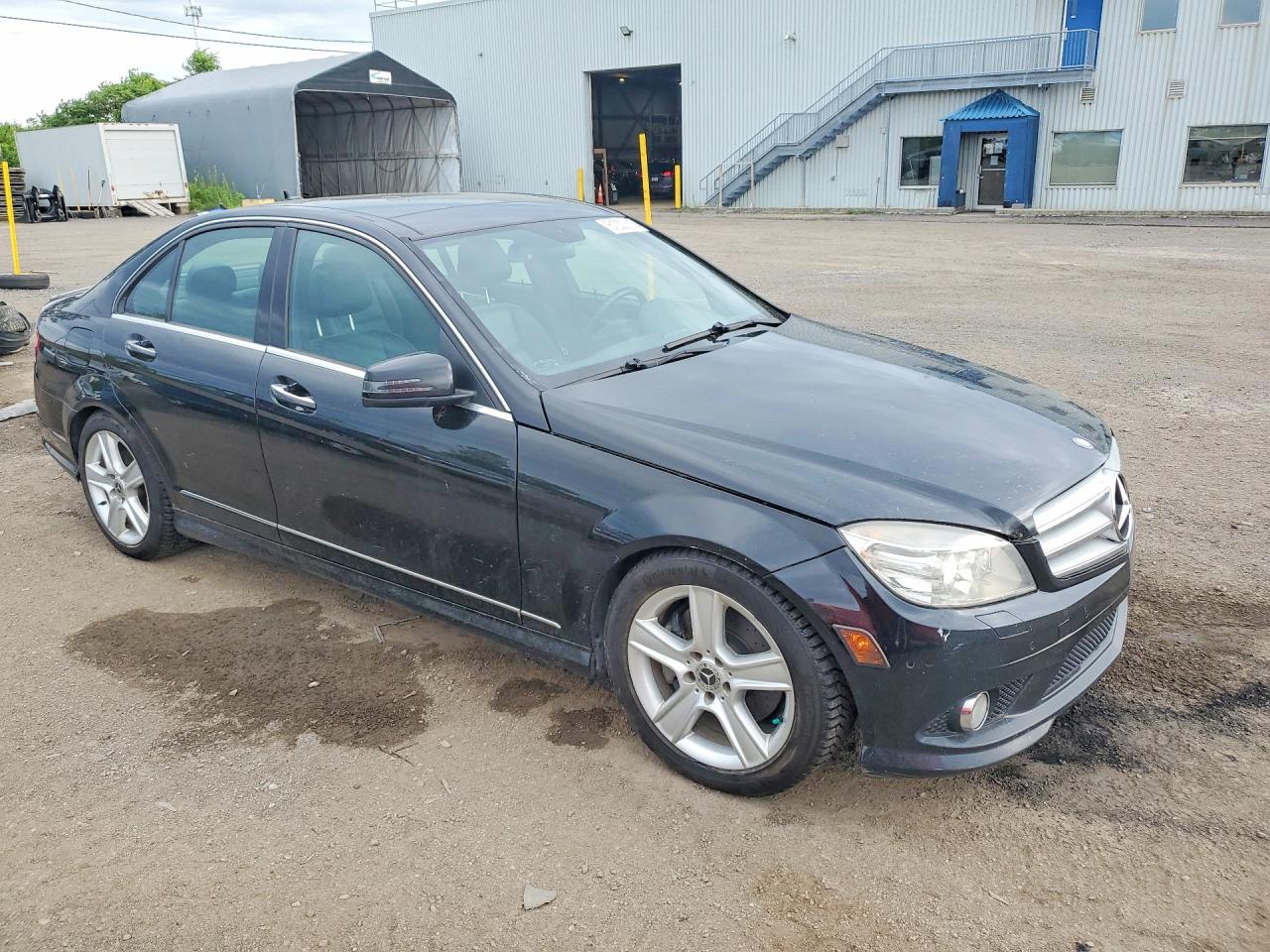 2010 Mercedes-benz C 350 4matic Black vin: WDDGF8HB4AF505464