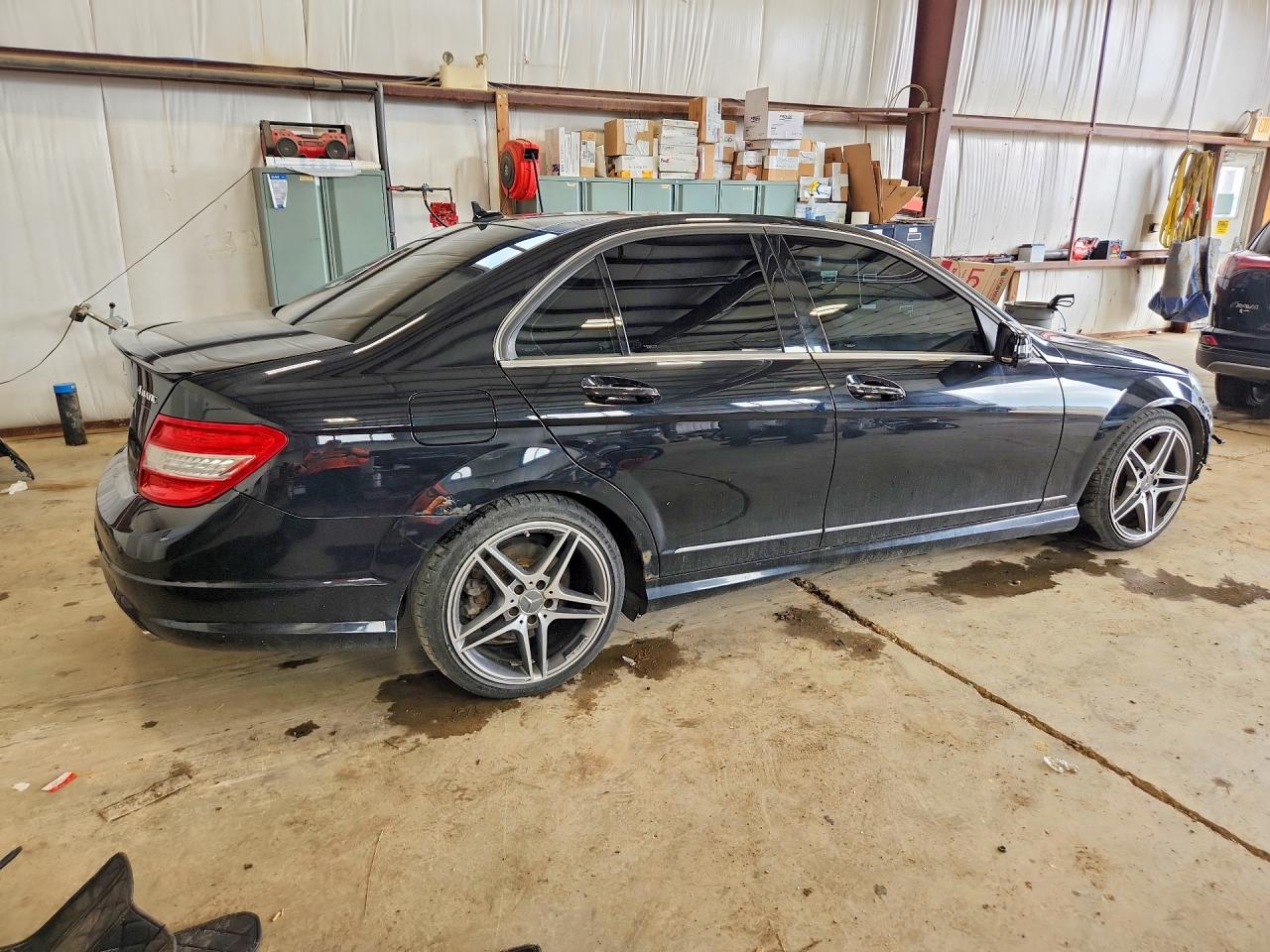 2010 Mercedes-benz C 350 4matic Black vin: WDDGF8HB5AF508034