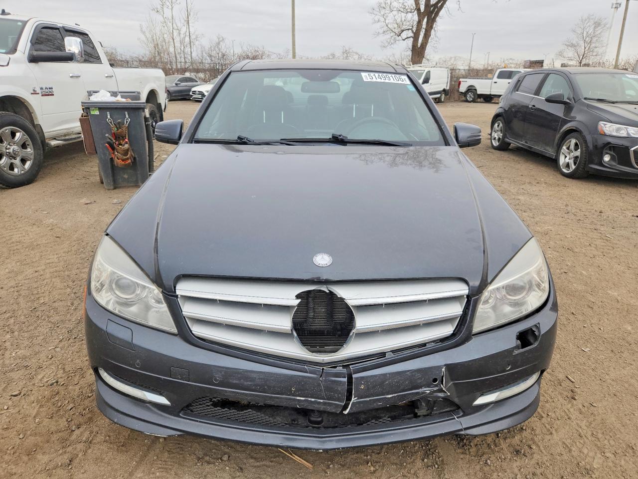 2011 Mercedes-benz C 350 4matic Черный vin: WDDGF8HB7BF552831