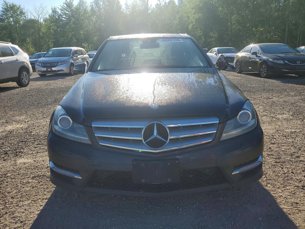 2012 Mercedes-benz C 350 4matic Black vin: WDDGF8JB0CA601022