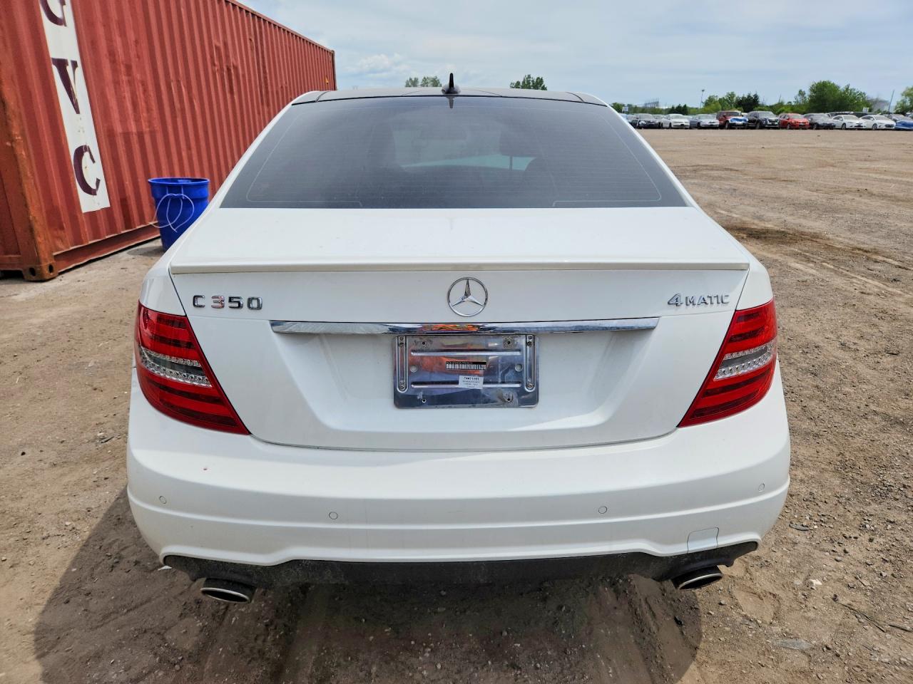 2014 Mercedes-benz C 350 4matic Белый vin: WDDGF8JB6EA960006