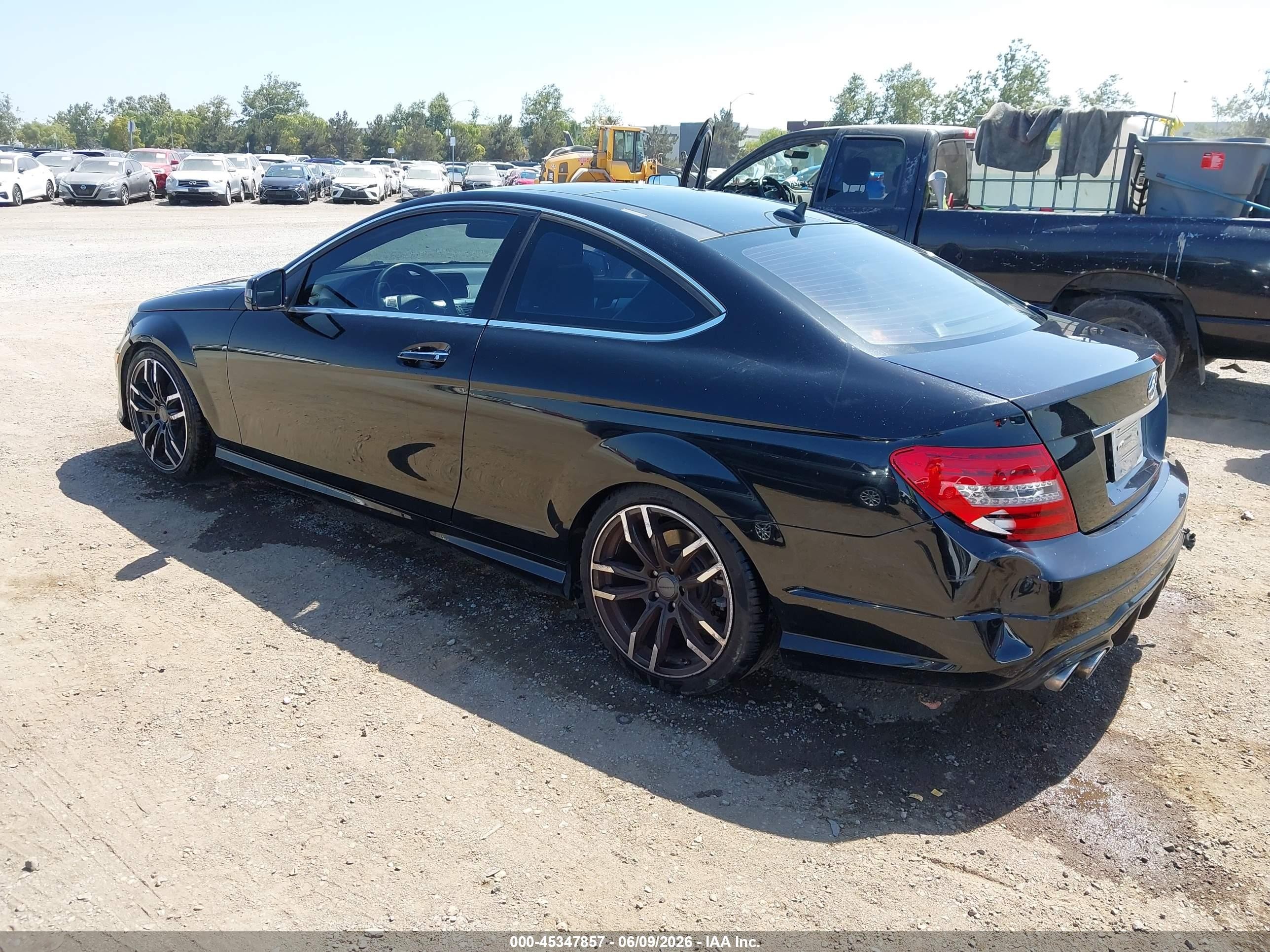 2012 Mercedes-benz C 250   Black vin: WDDGJ4HB0CF787662