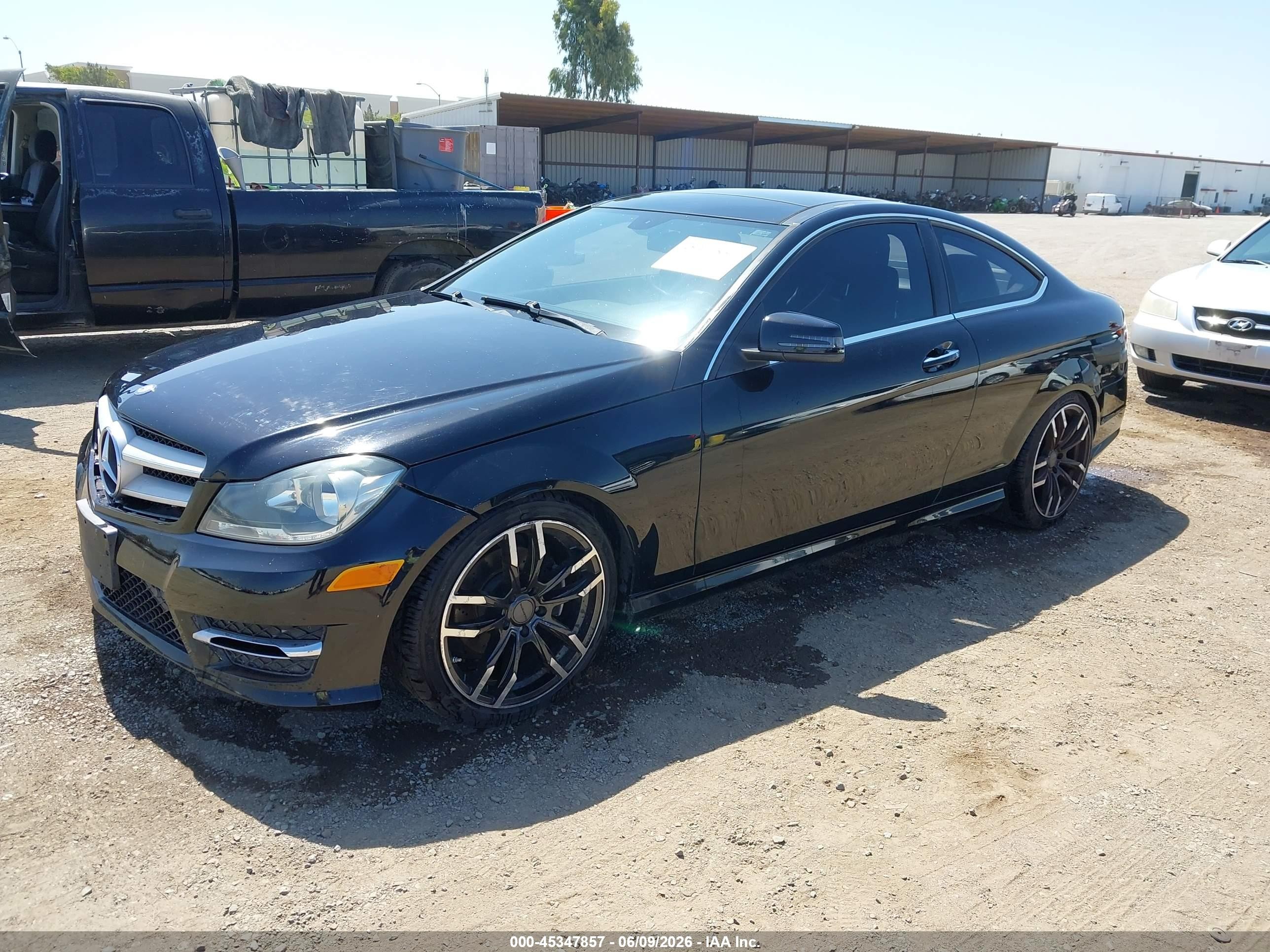 2012 Mercedes-benz C 250   Black vin: WDDGJ4HB0CF787662