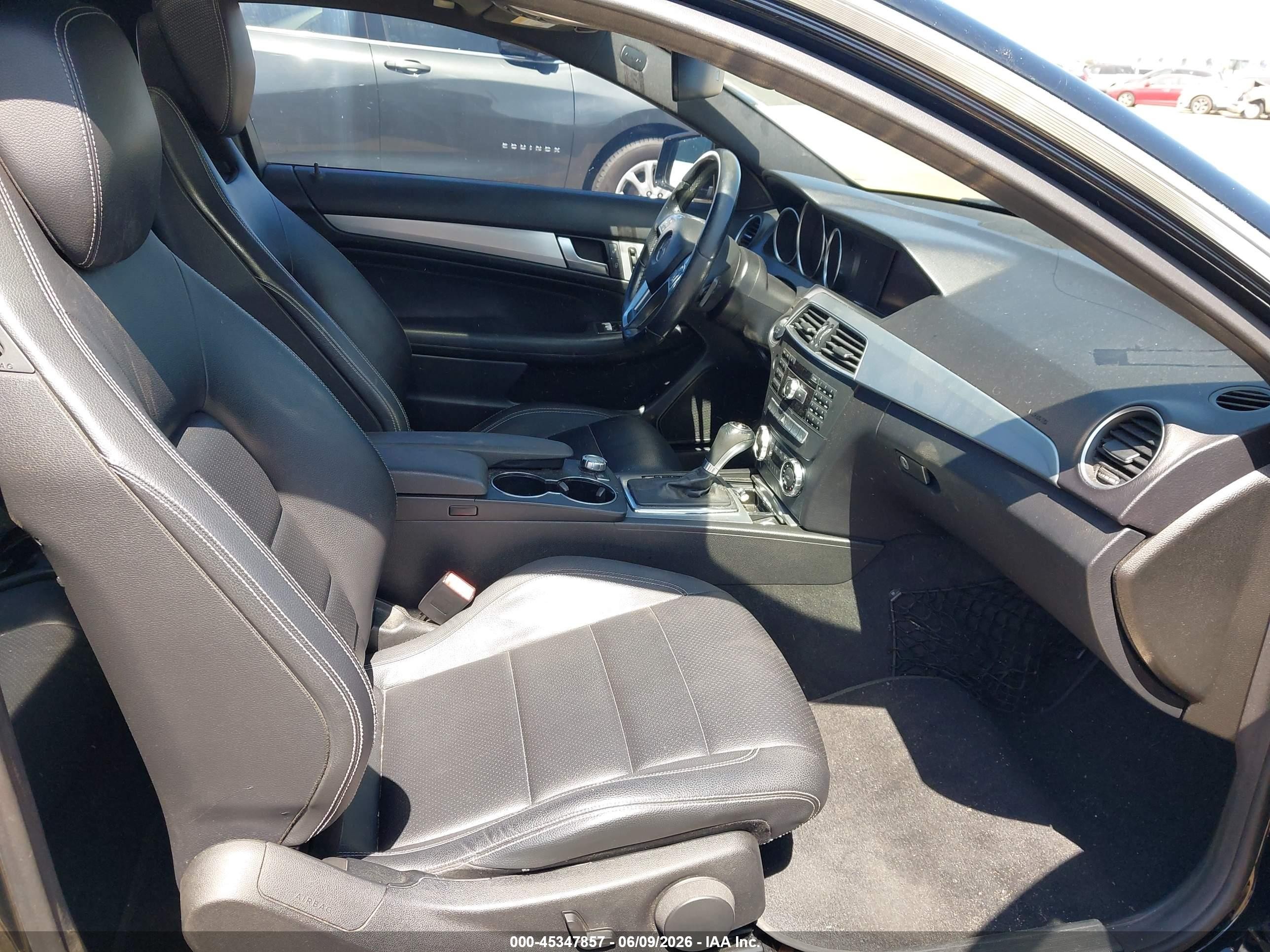 2012 Mercedes-benz C 250   Black vin: WDDGJ4HB0CF787662