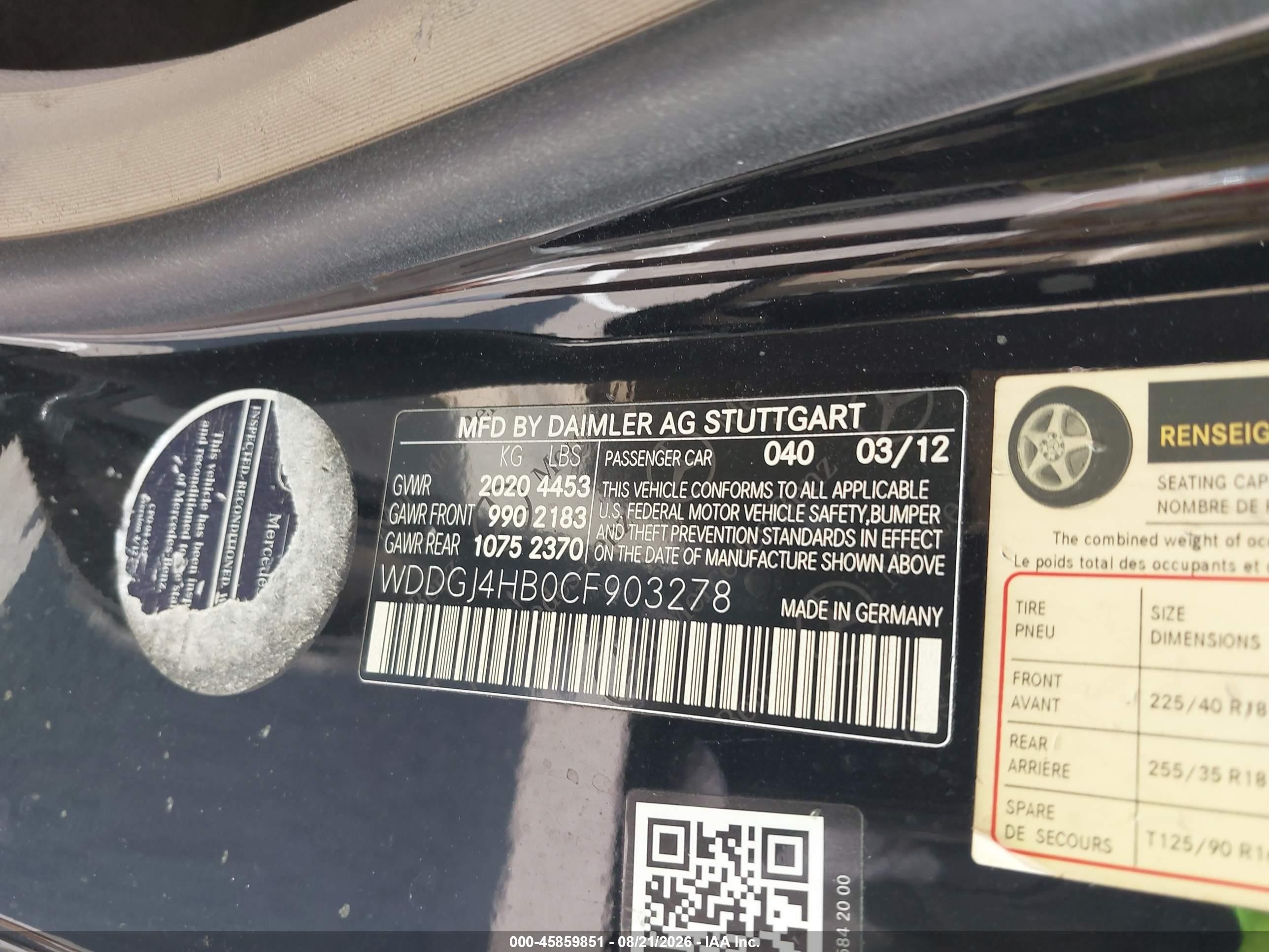 2012 Mercedes-benz C 250   Black vin: WDDGJ4HB0CF903278