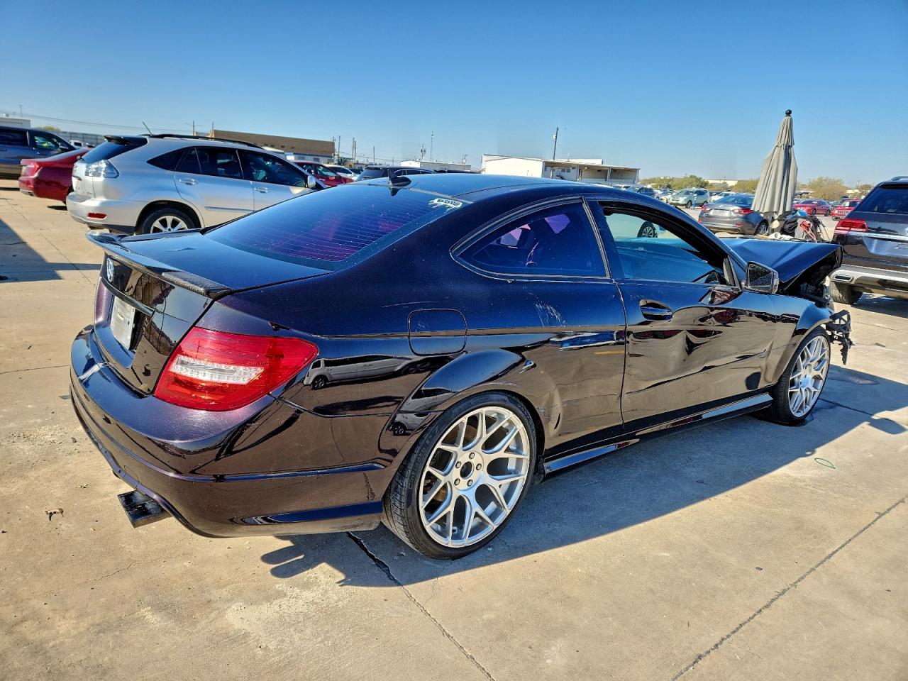 2013 Mercedes-benz C 250 Черный vin: WDDGJ4HB0DF977365