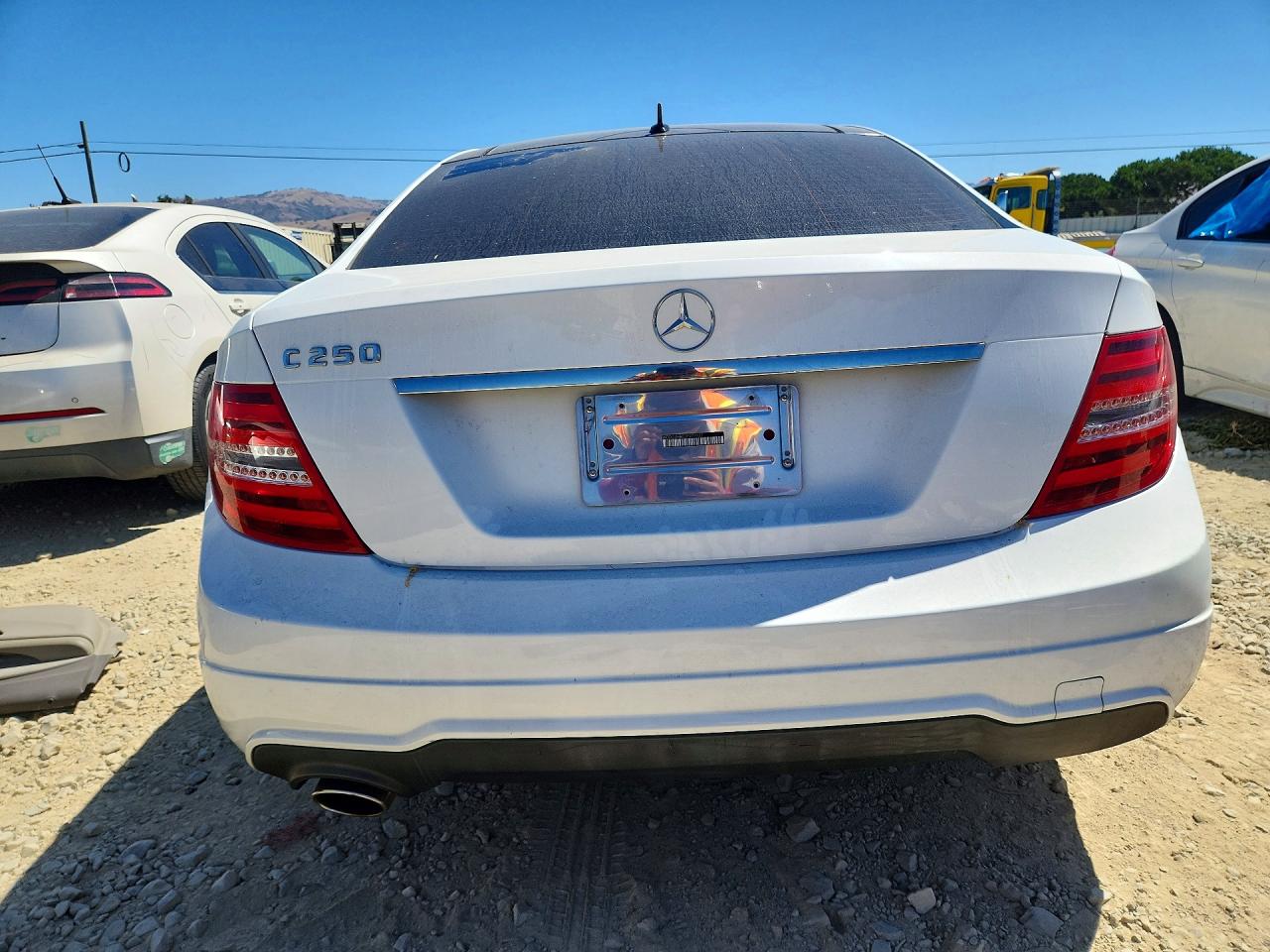 2013 Mercedes-benz C 250 White vin: WDDGJ4HB0DF977527