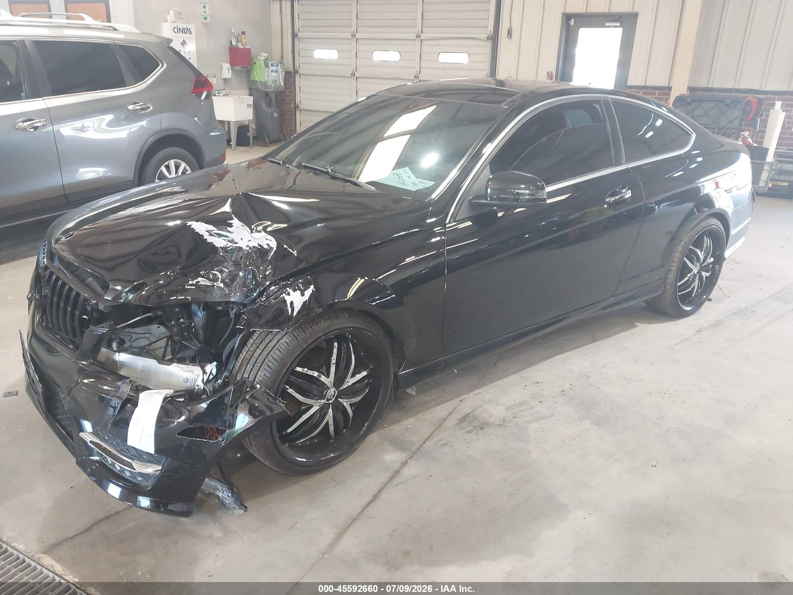 2013 Mercedes-benz C 250   Black vin: WDDGJ4HB0DF992139