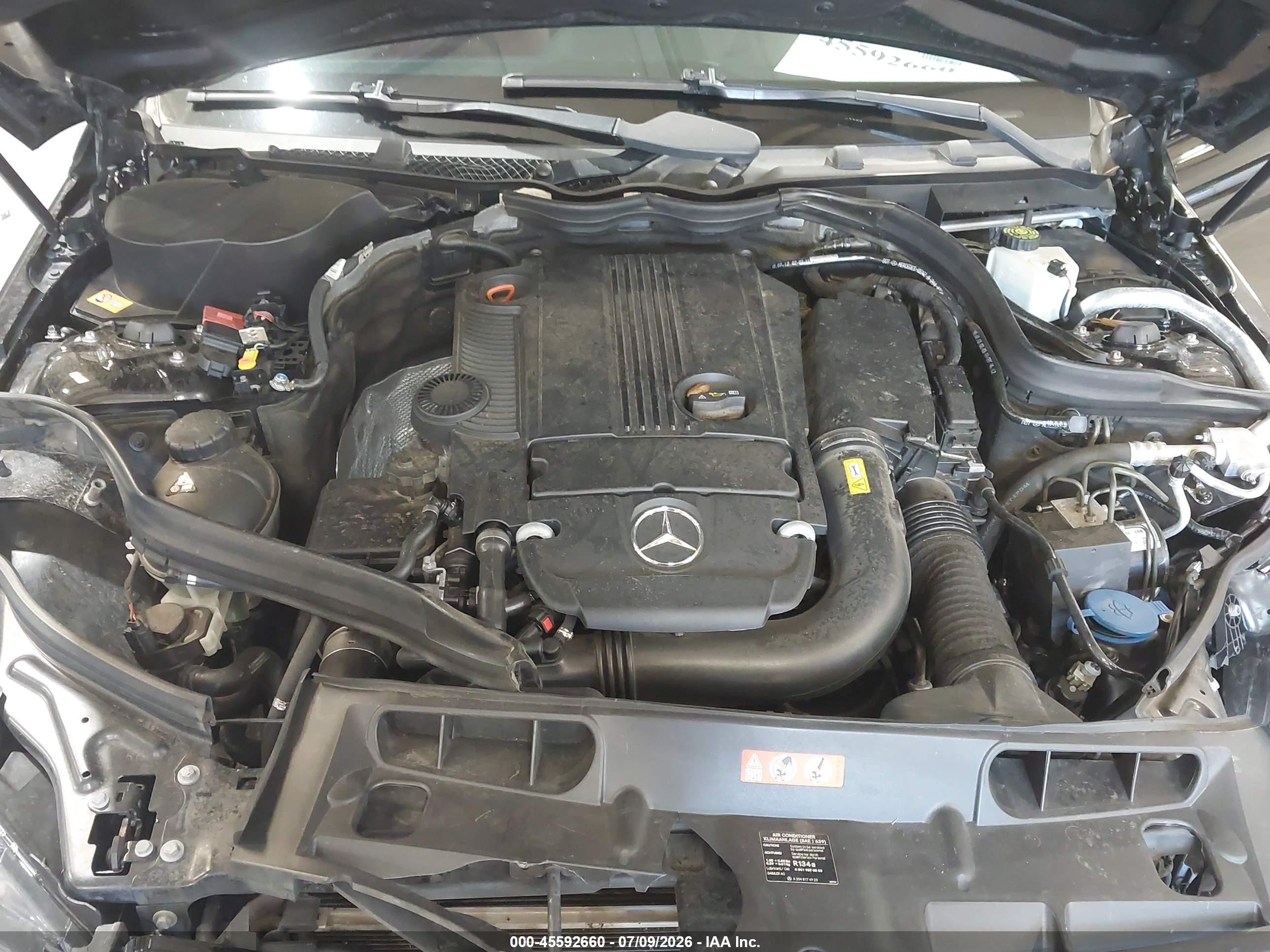 2013 Mercedes-benz C 250   Black vin: WDDGJ4HB0DF992139