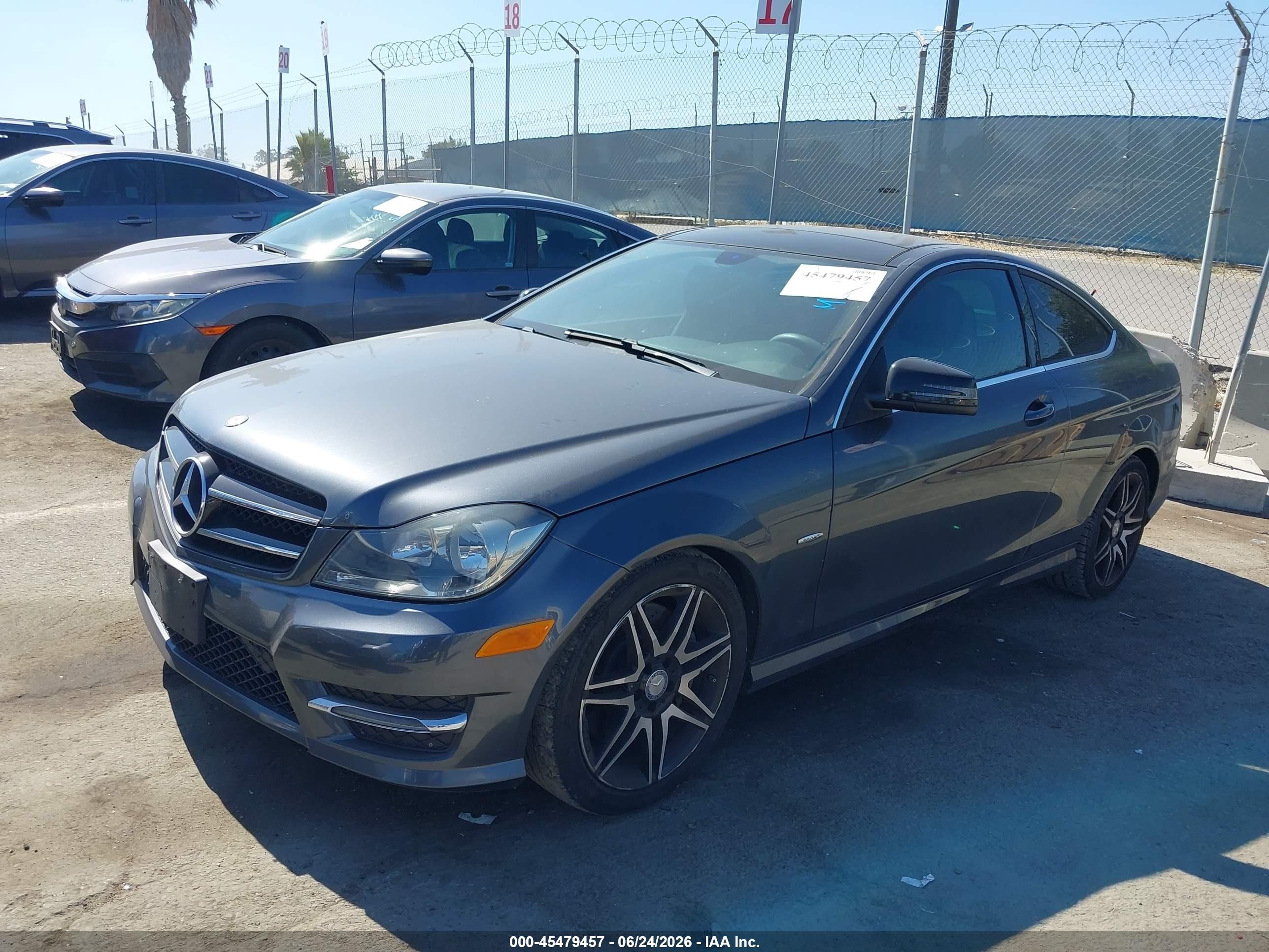 2014 Mercedes-benz C 250   Gray vin: WDDGJ4HB0EG280743
