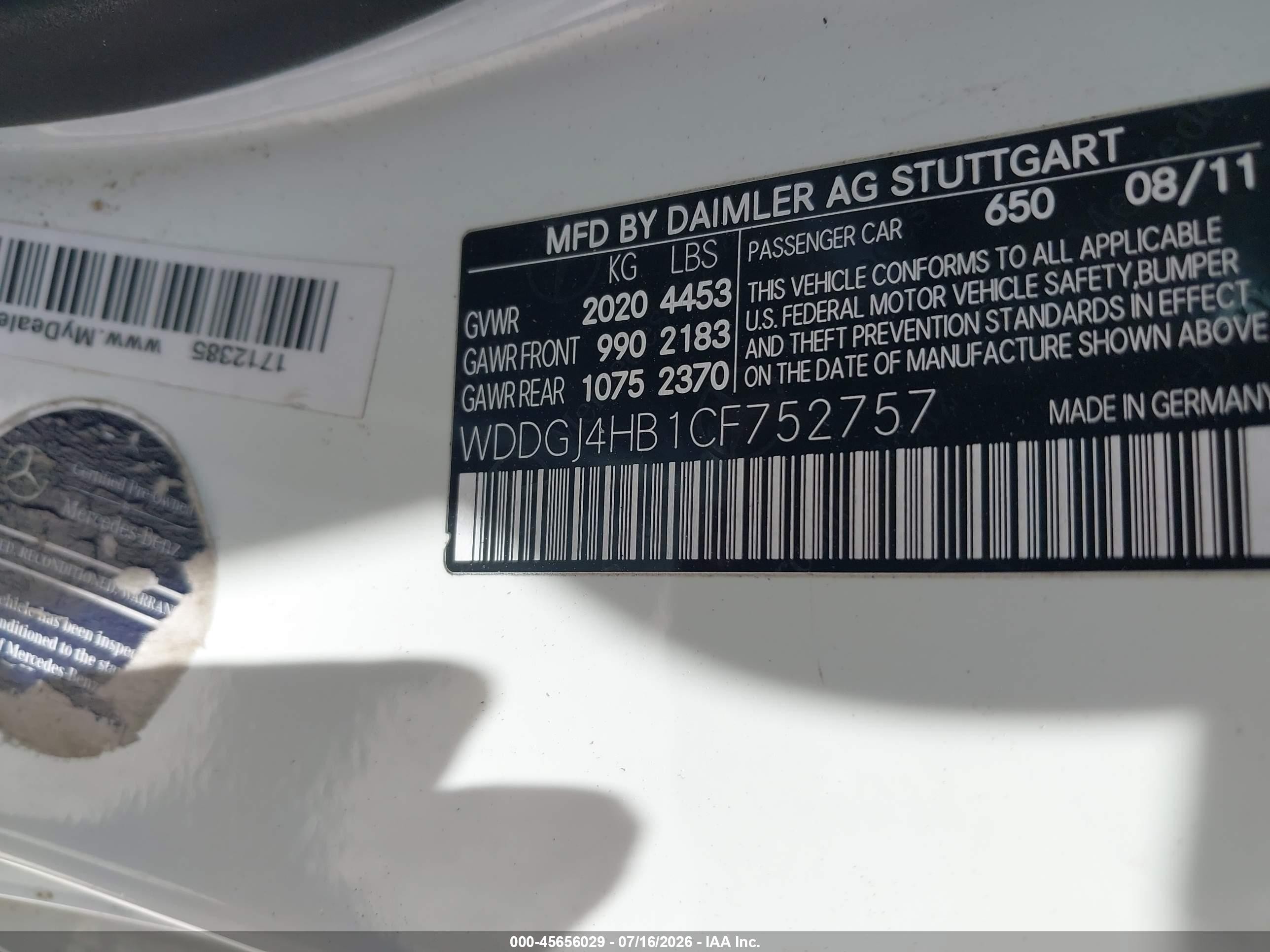 2012 Mercedes-benz C 250   Белый vin: WDDGJ4HB1CF752757