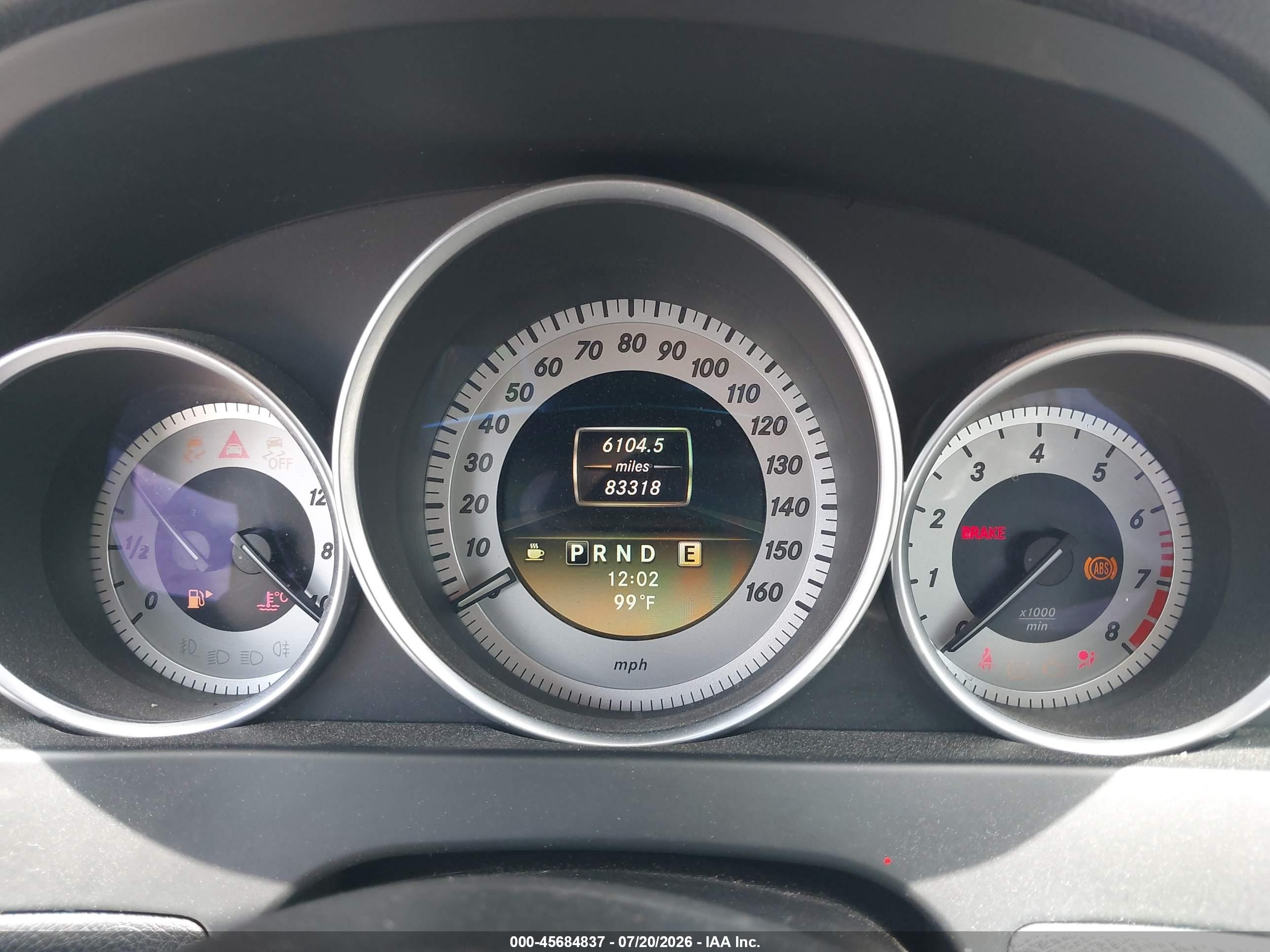 2012 Mercedes-benz C 250   Blue vin: WDDGJ4HB1CF873546