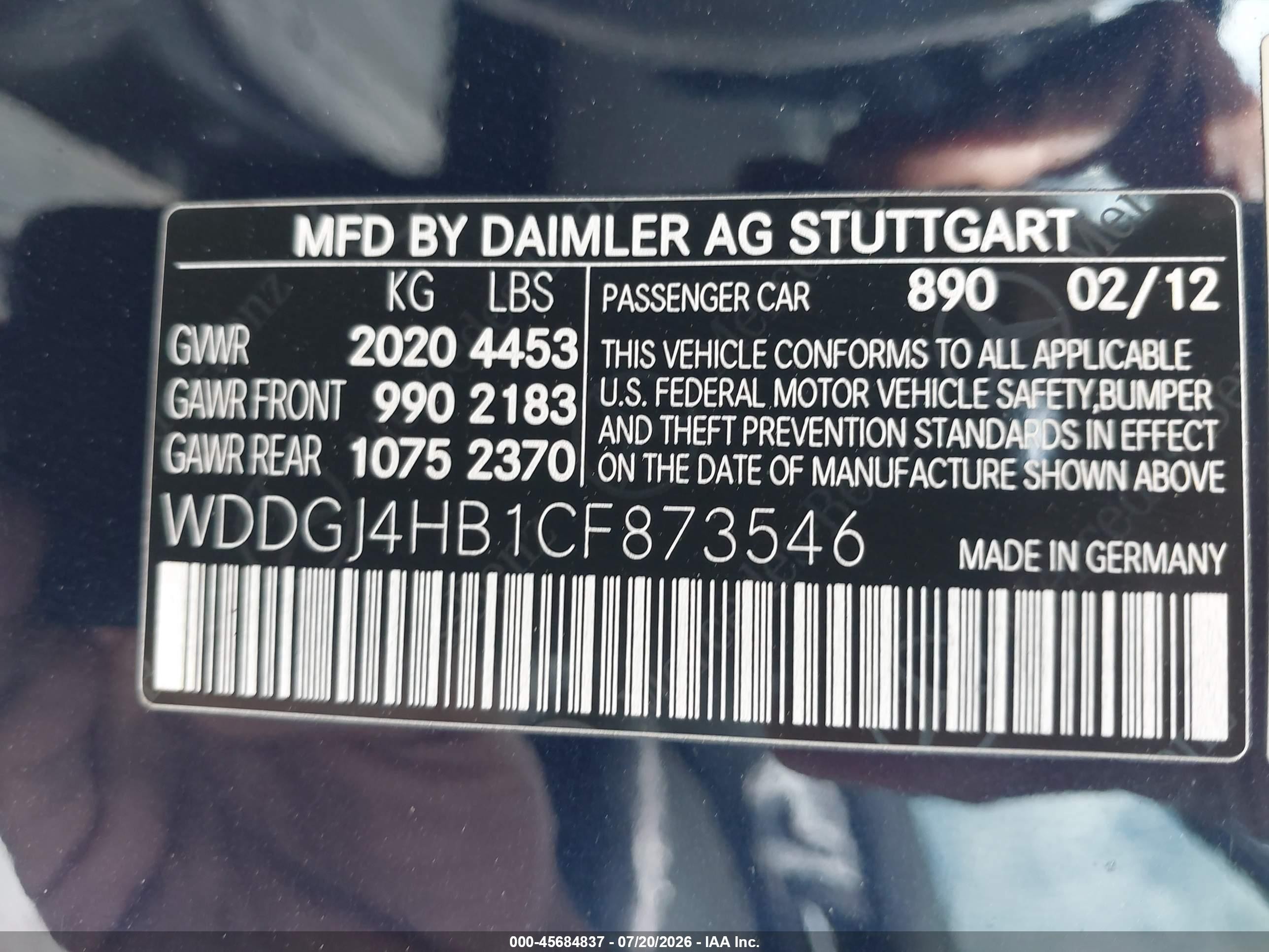 2012 Mercedes-benz C 250   Blue vin: WDDGJ4HB1CF873546