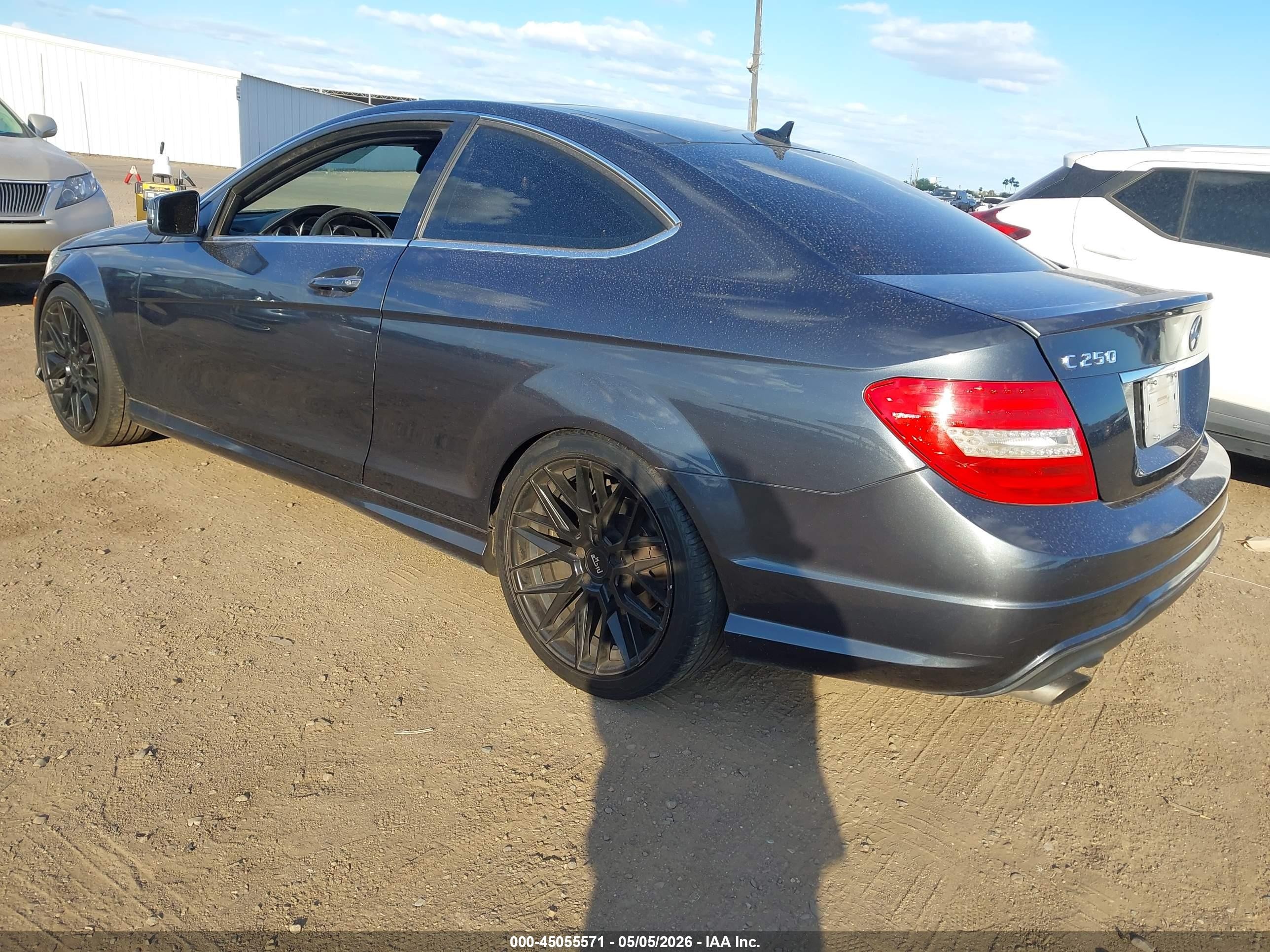 2014 Mercedes-benz C 250   Gray vin: WDDGJ4HB1EG268682